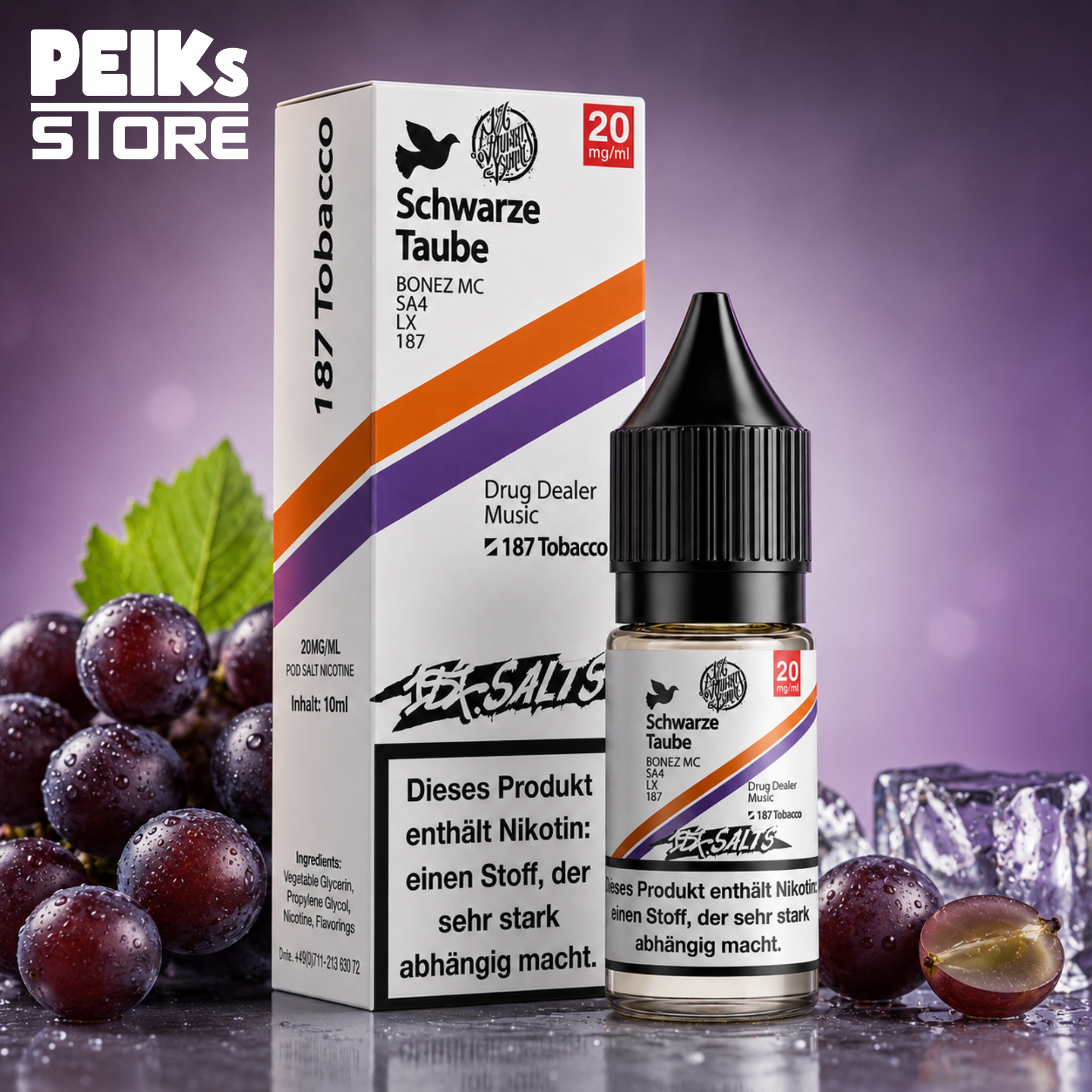 187 Liquid | 10ml/20mg Nikotinsalz | verschiedene Sorten