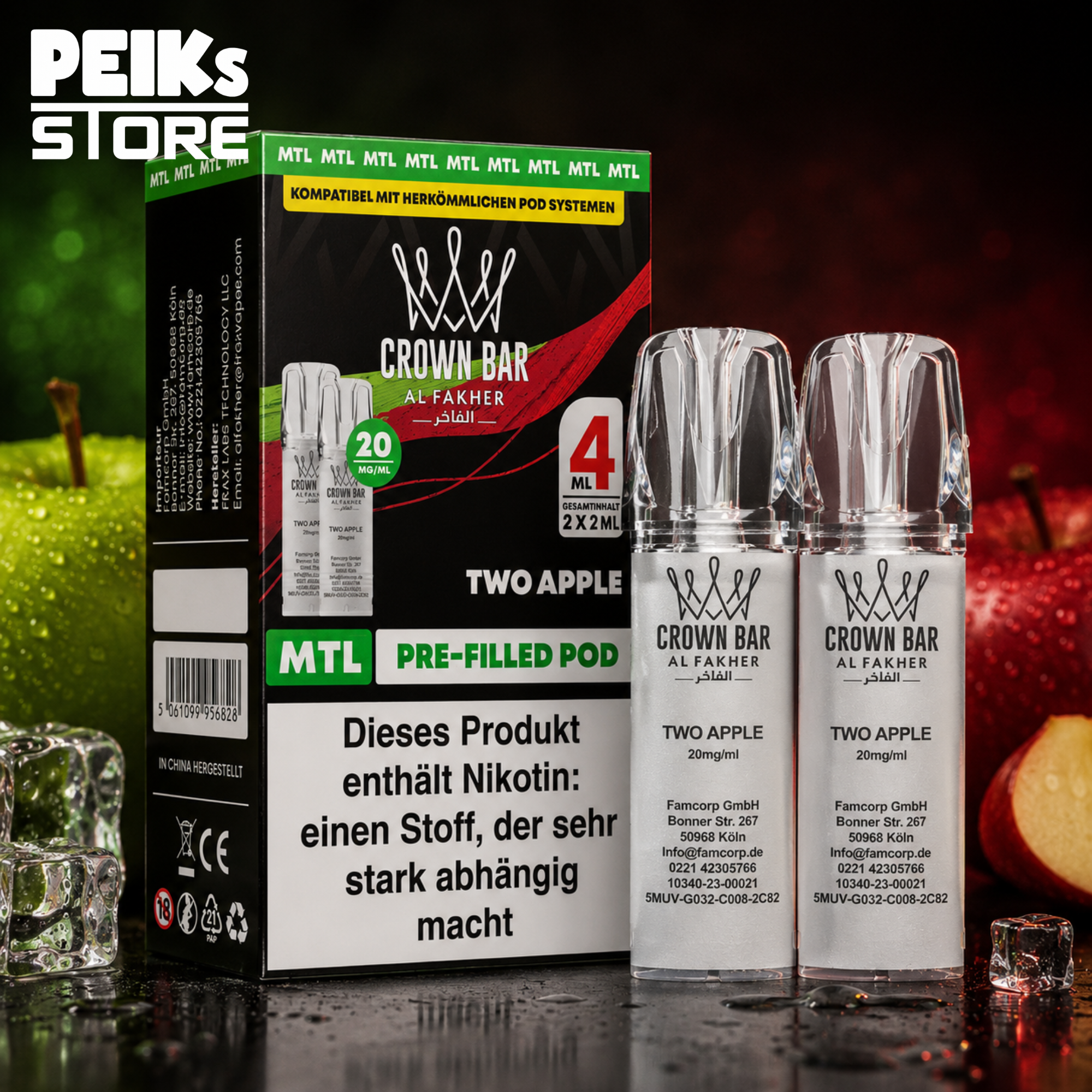 Al Fakher Crown Bar | Elfa Kompatibel | verschiedene Sorten