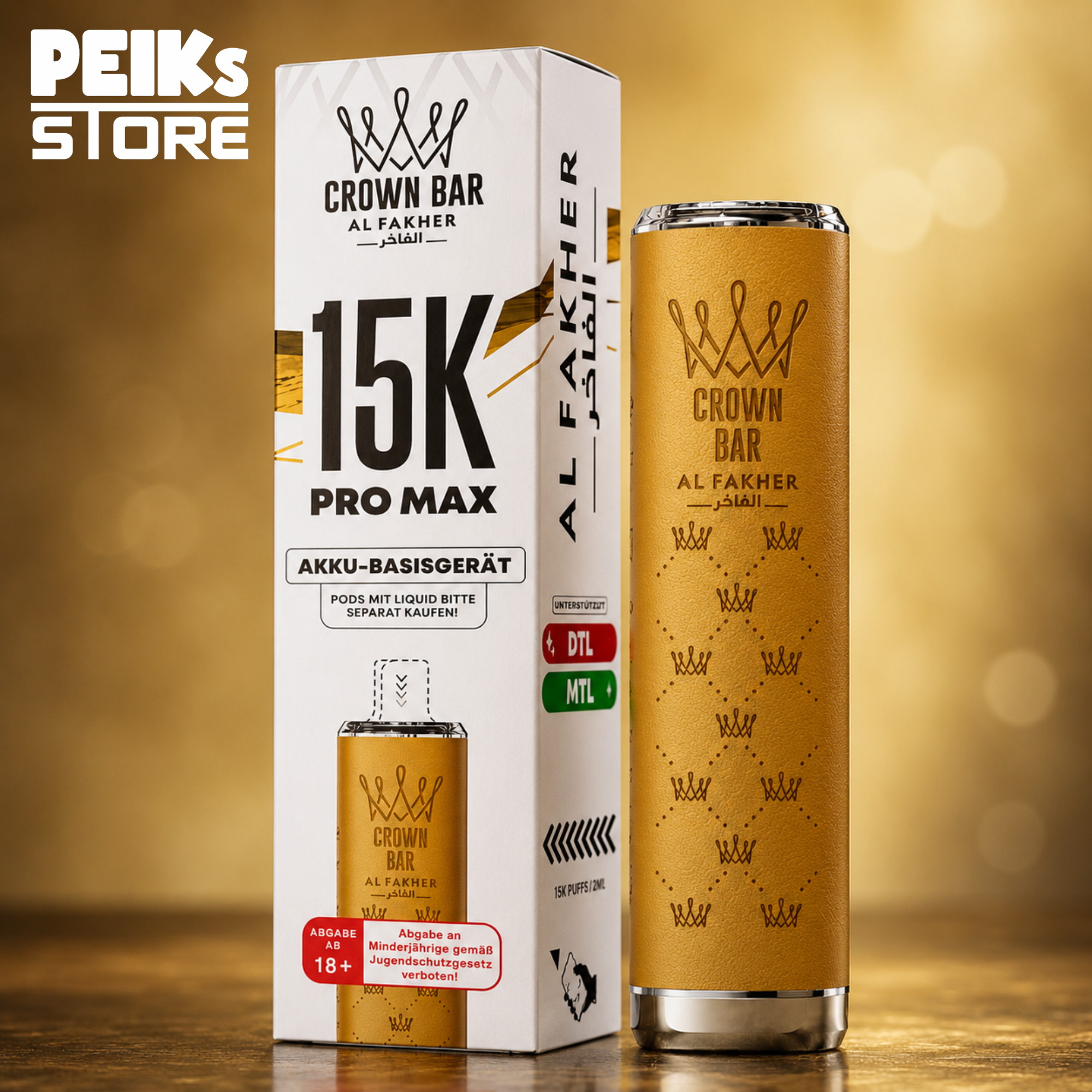 Al Fakher Crown Bar | 15k Pro Max Akkuträger | verschiedene Farben