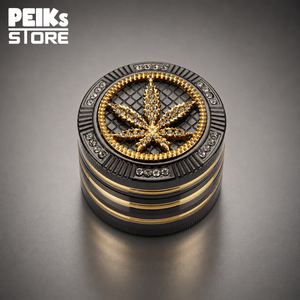 Champ High | Grinder | Bling Bling Leaf | 4-teilig| ø 50 mm