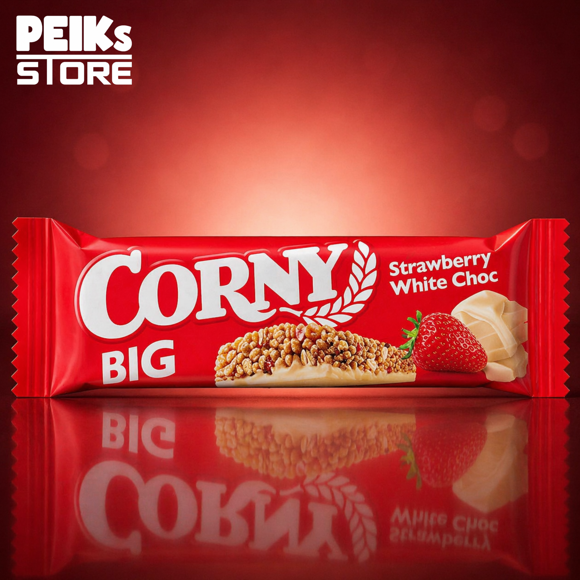 Corny Big | Strawberry White Choc | 50g