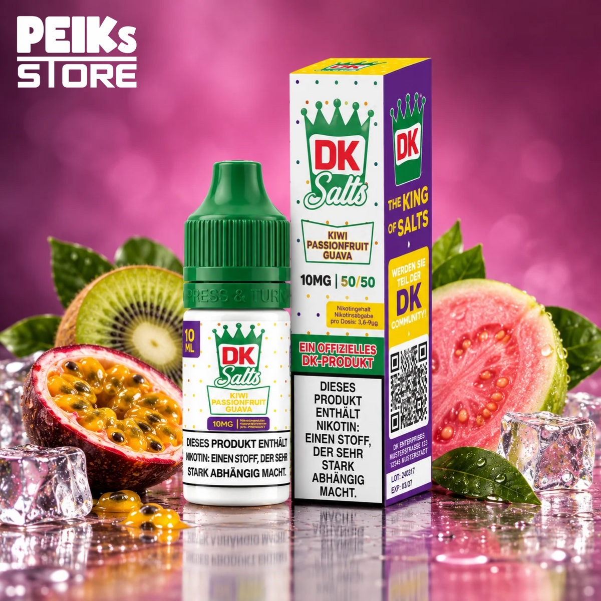 DK Salts | 10ml/10mg Nikotingehalt | verschiedene Sorten