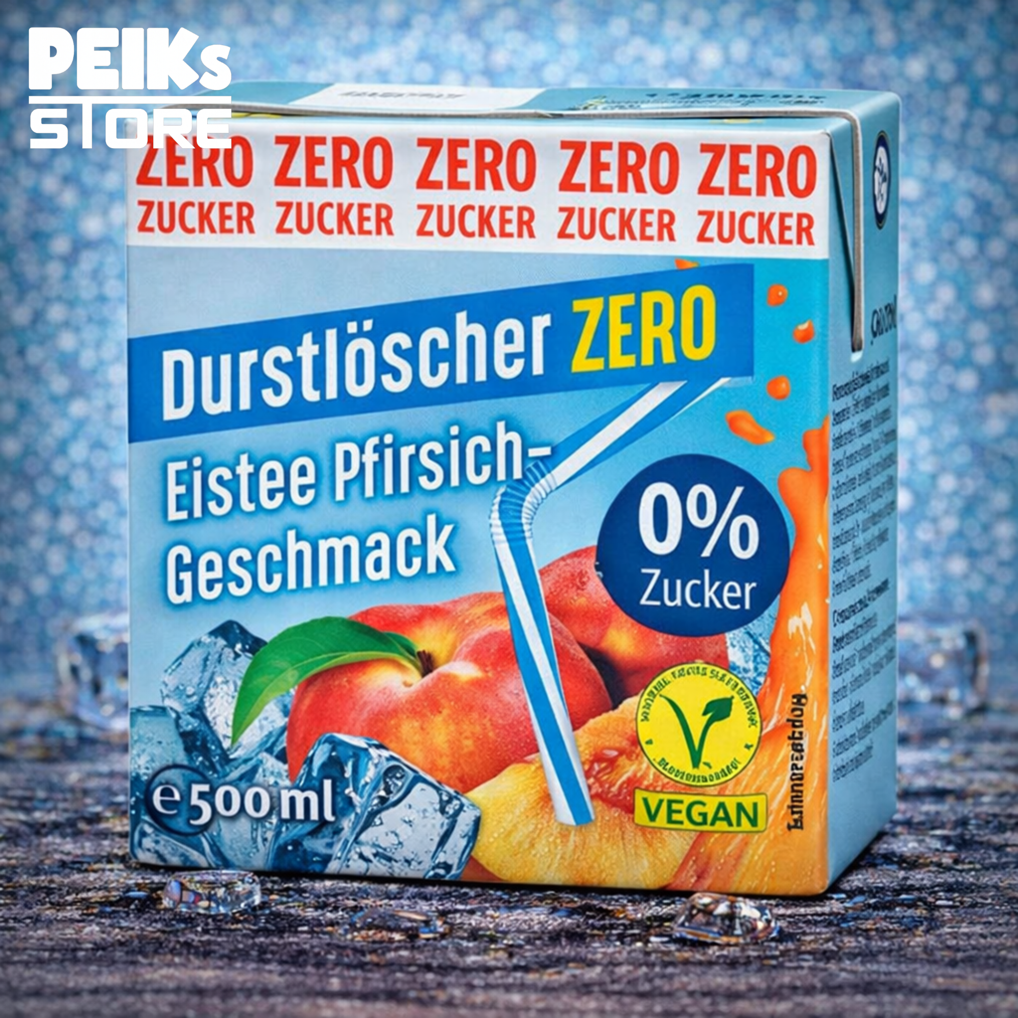 Durstlöscher | Eistee Pfirsich Zero | 0,5l