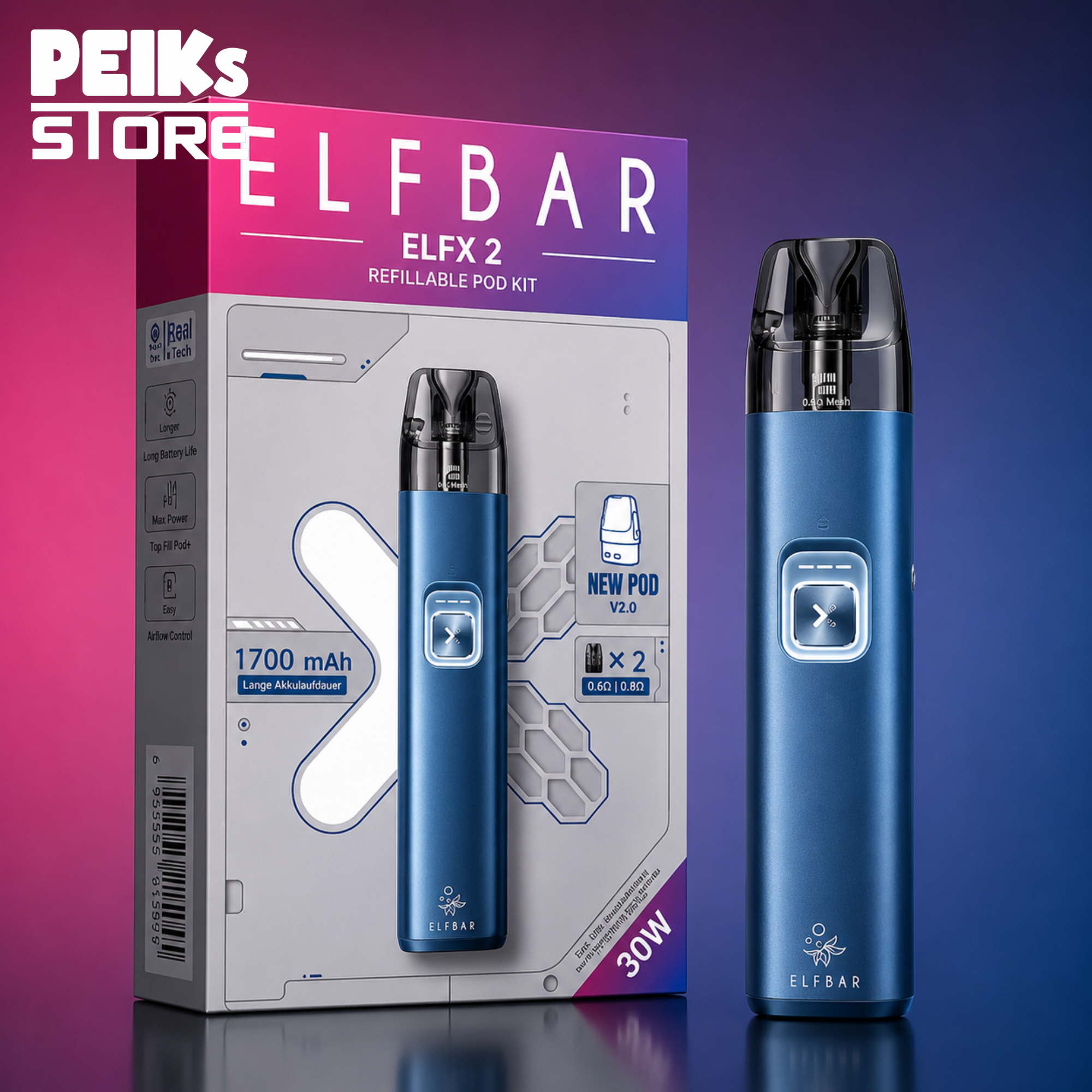 Elfbar | ElfX Pod Kit V2 | verschiedene Farben