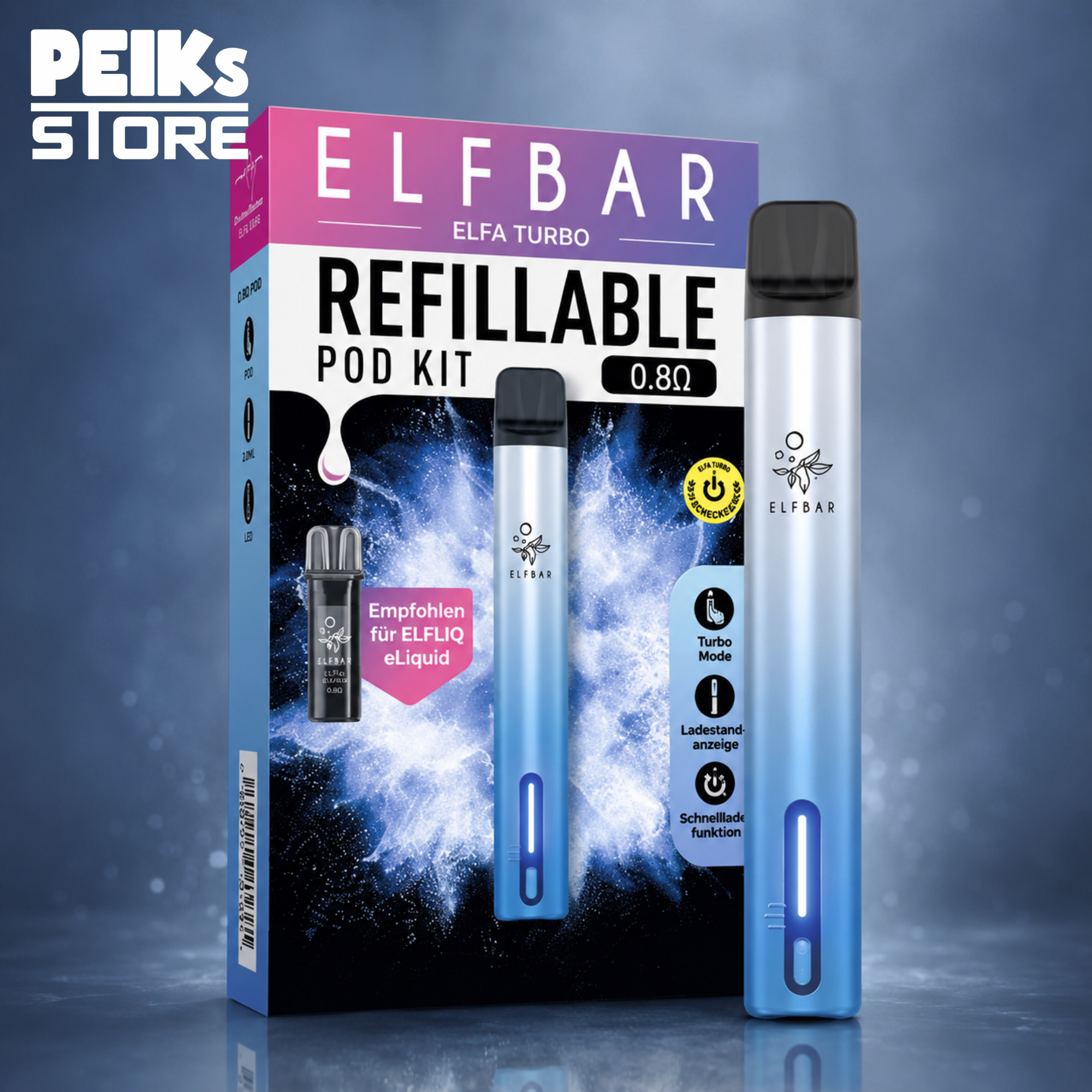 Elfbar | Elfa Turbo | Pod Kit | verschiedene Farben