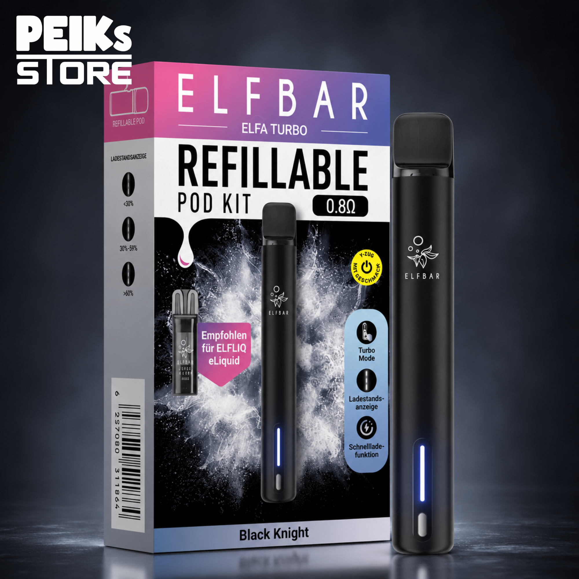 Elfbar | Elfa Turbo | Pod Kit | verschiedene Farben
