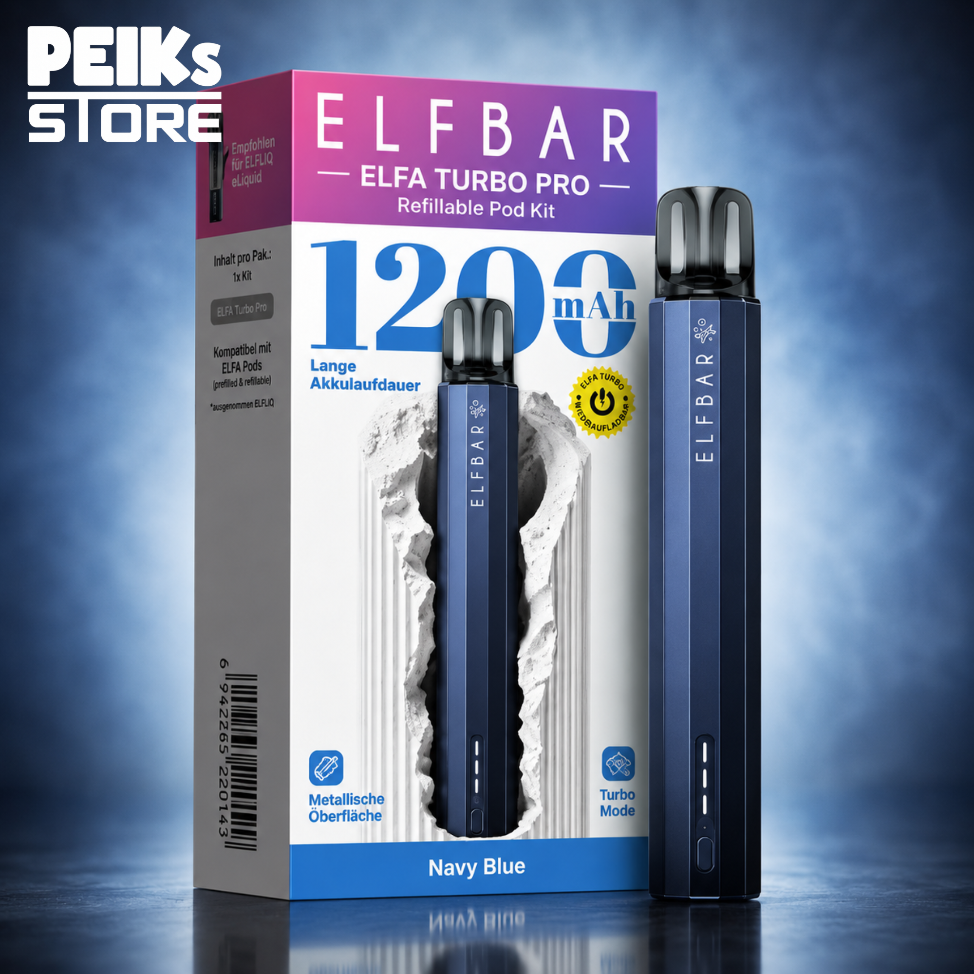 Elfbar | Elfa Turbo Pro | Refillable Pod Kit | verschiedene Farben
