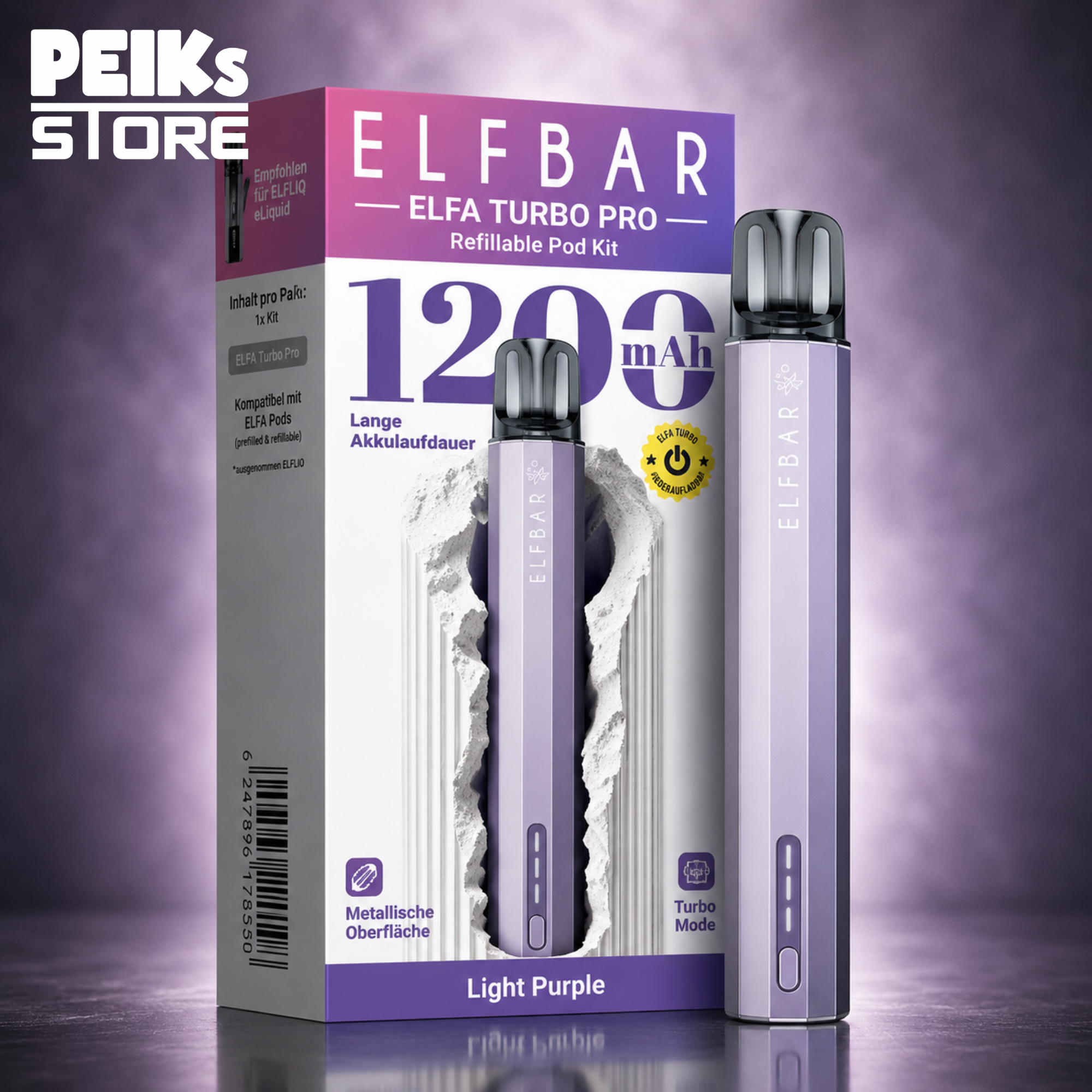 Elfbar | Elfa Turbo Pro | Refillable Pod Kit | verschiedene Farben