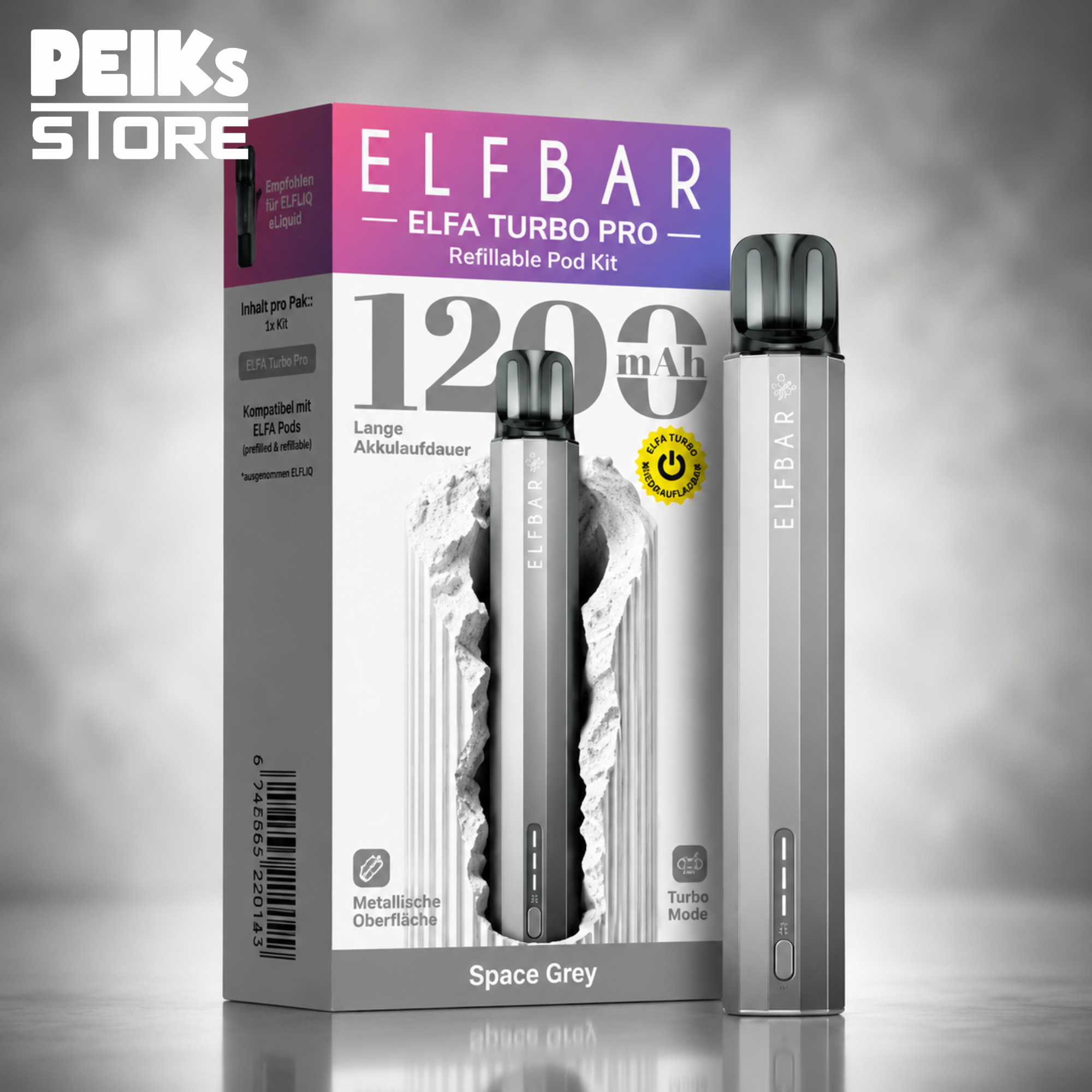 Elfbar | Elfa Turbo Pro | Refillable Pod Kit | verschiedene Farben