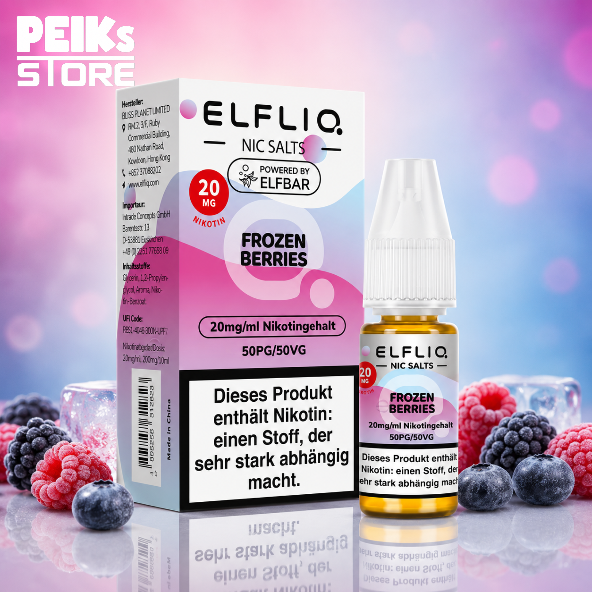 Elfbar | Elfliq | 10ml/20mg Nikotinsalz | verschiedene Sorten