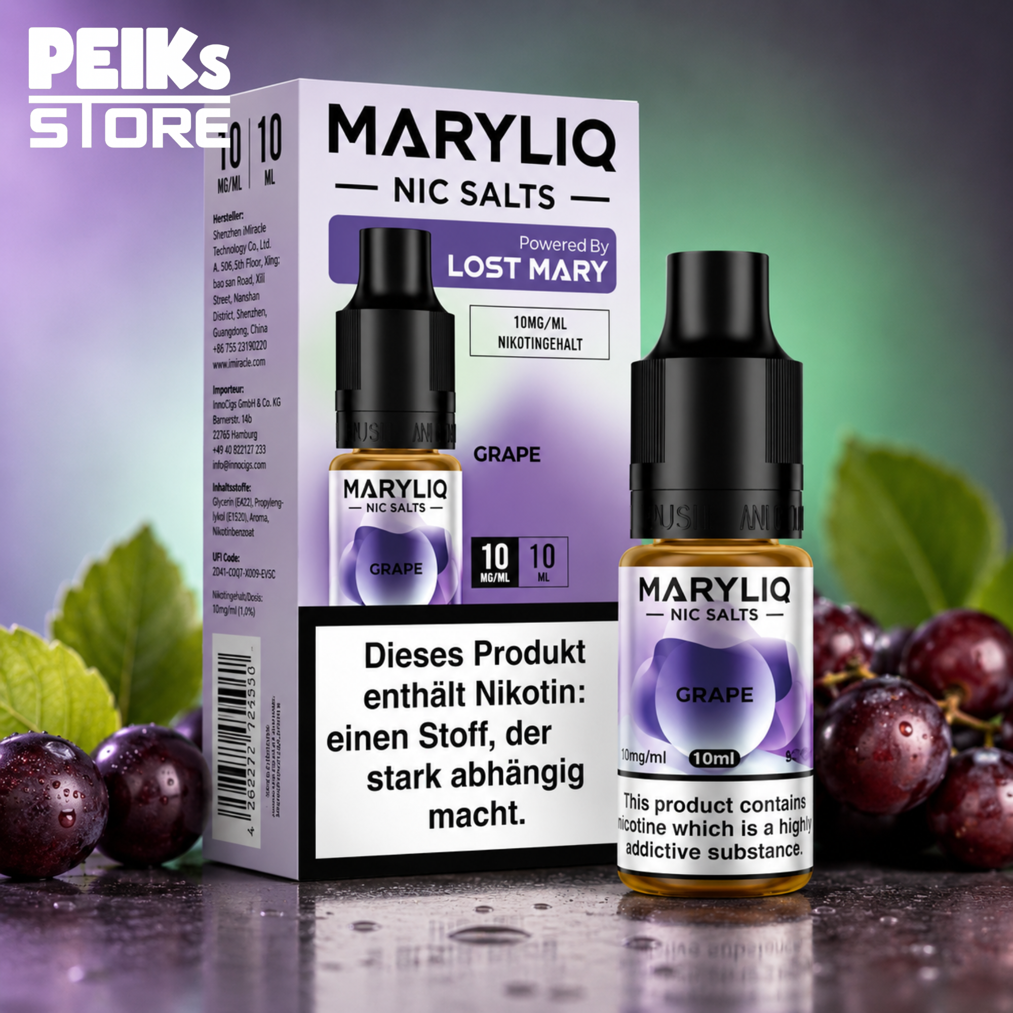 Elfbar | MaryLiq | 10ml/20mg Nikotinsalz | verschiedene Sorten