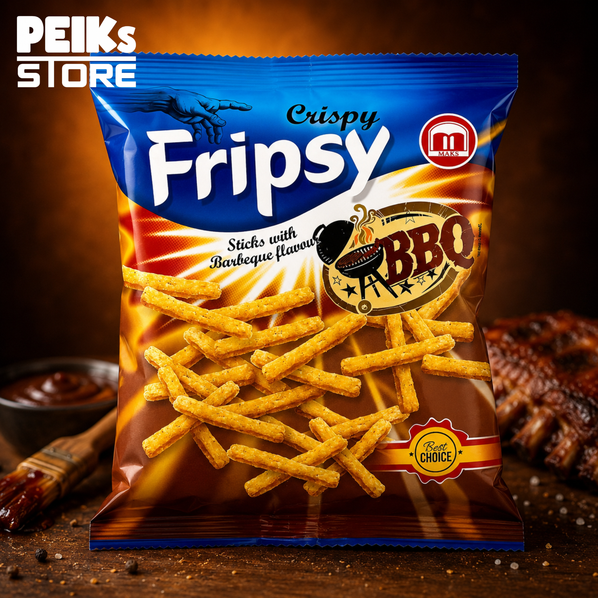 Fripsy | Stick Chips | BBQ | 50g