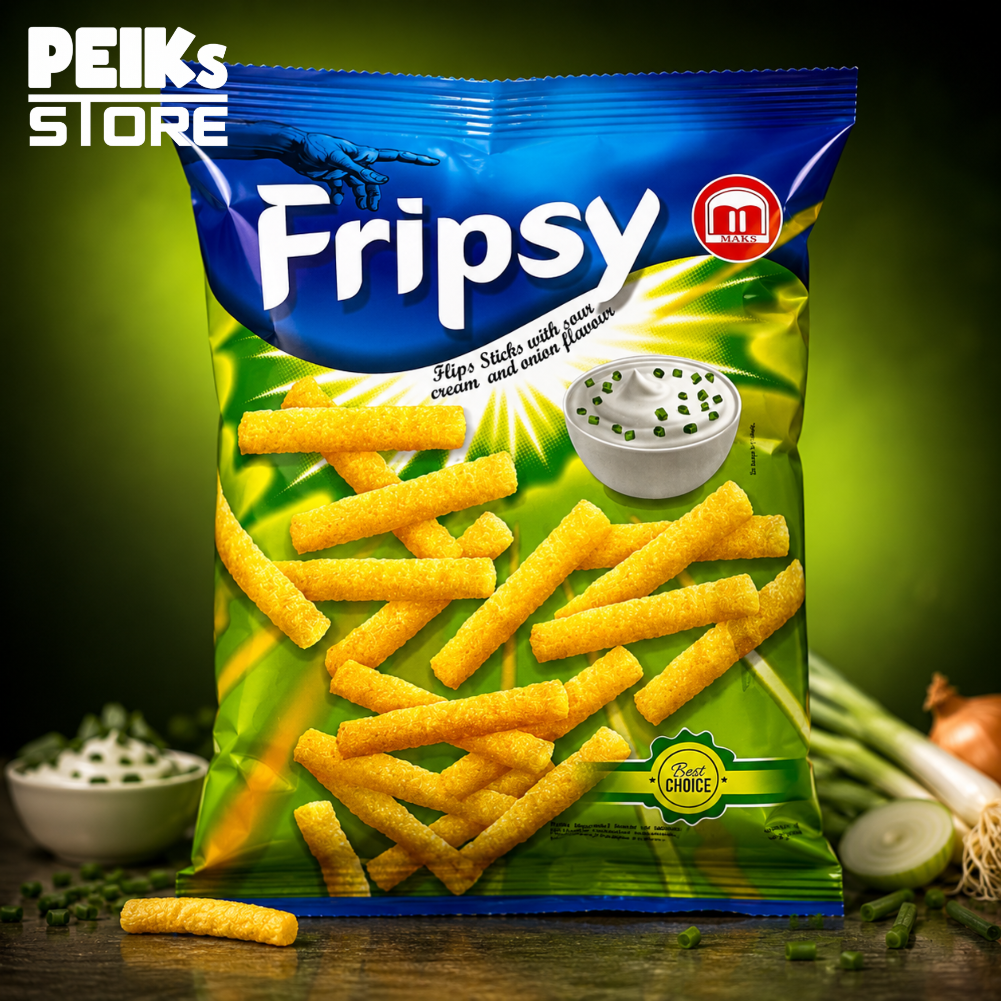 Fripsy | Stick Chips | Sour Cream & Onion | 40g