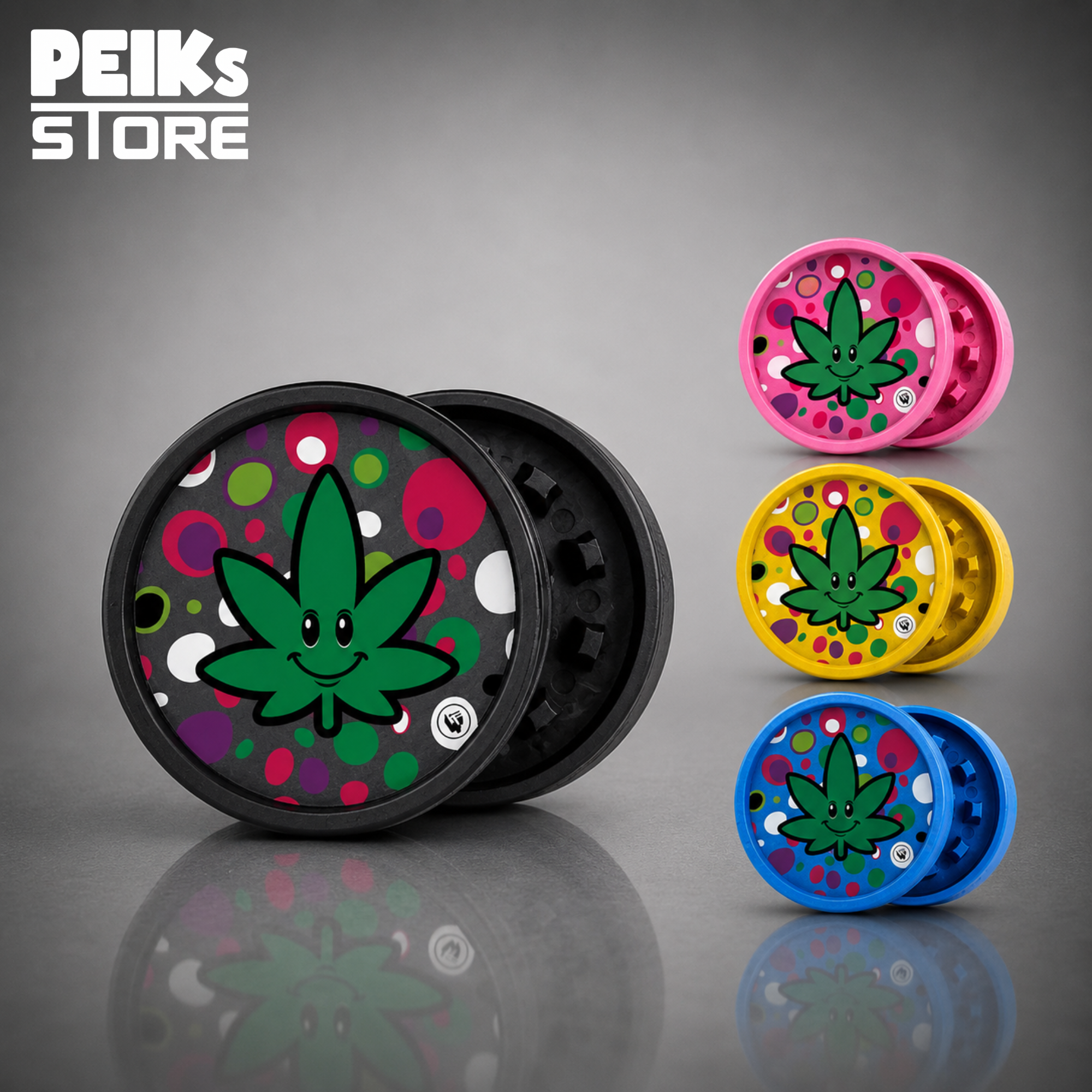 Grinder | Happy Leaf | 2-tlg