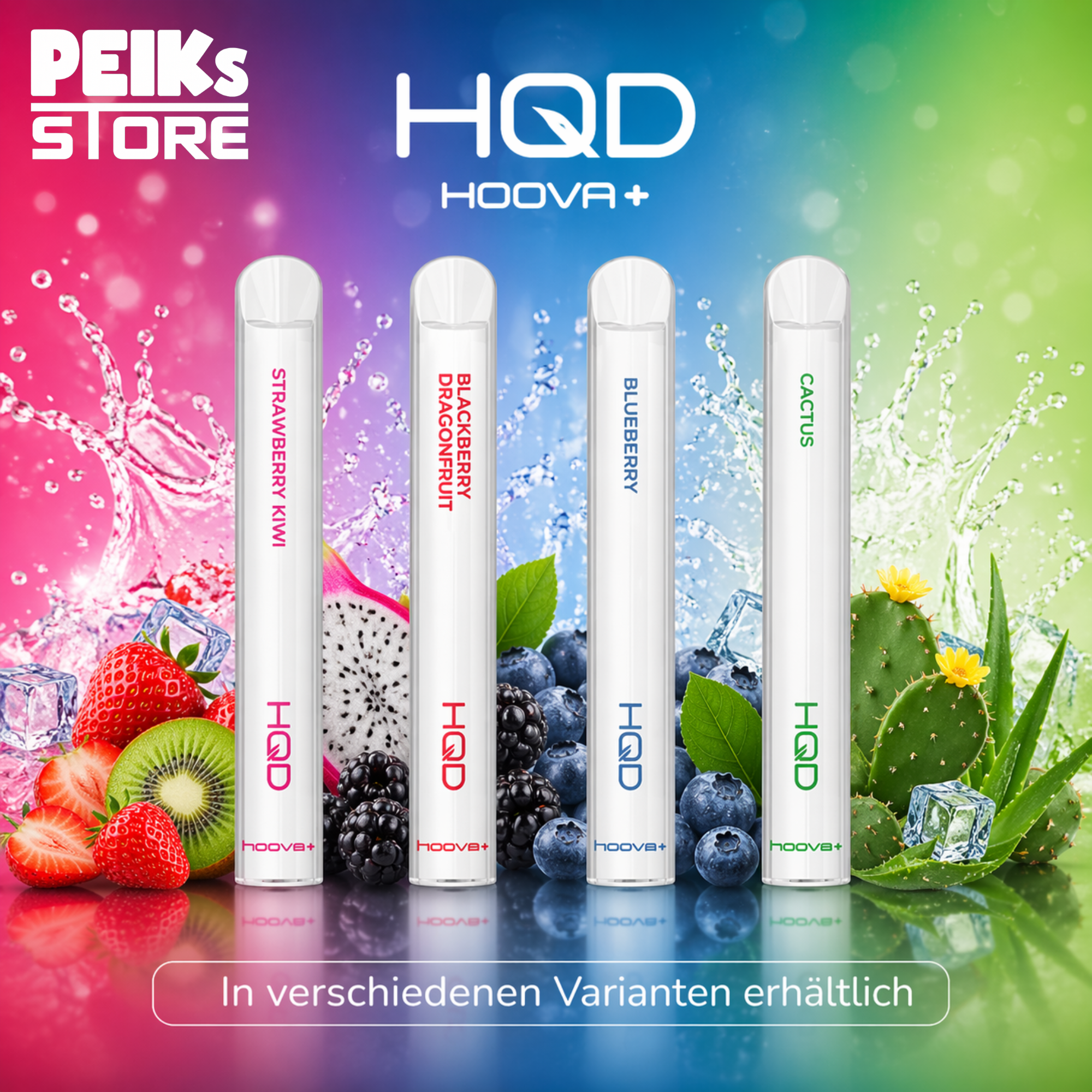 HQD | Hoova+ | verschiedene Sorten