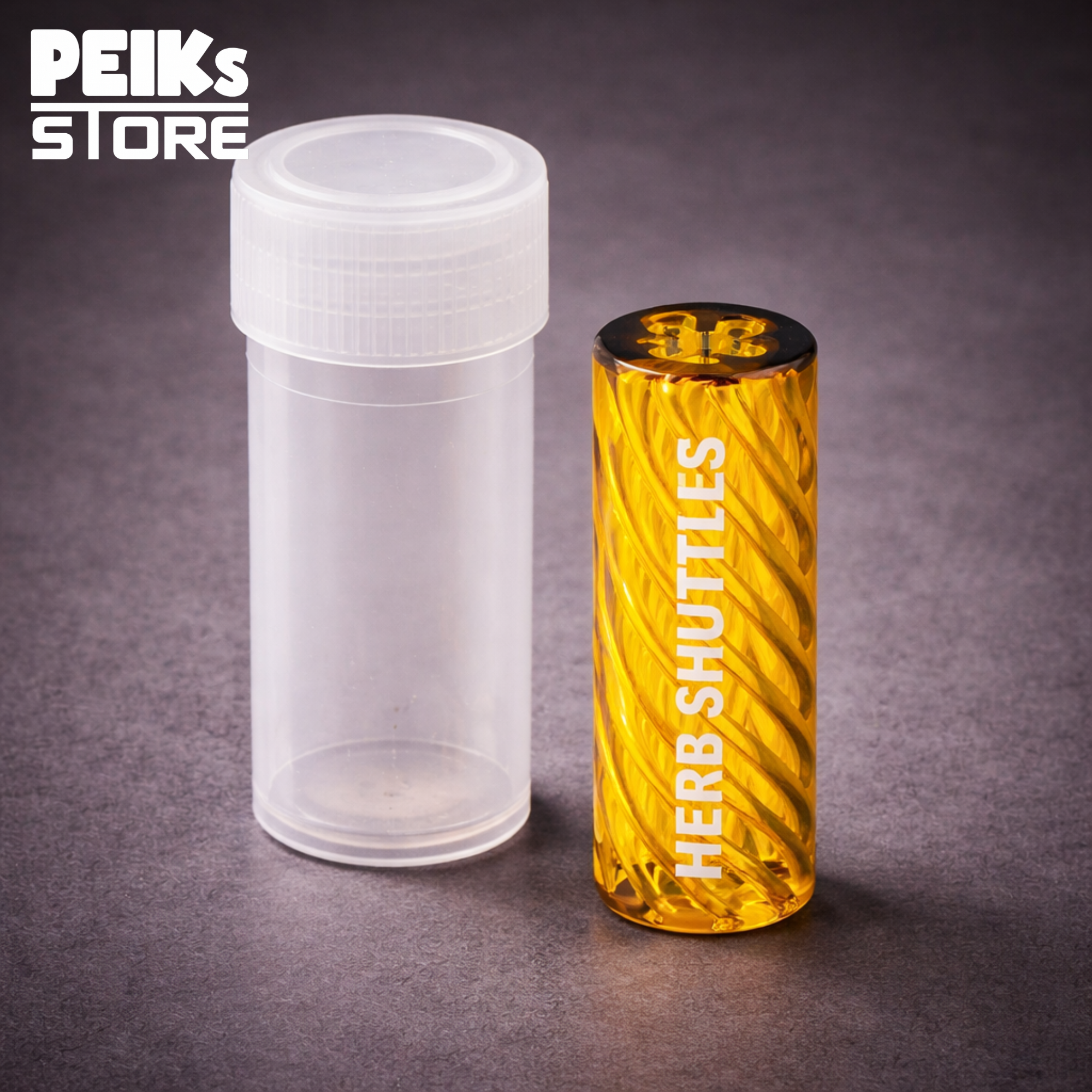 Herb Shuttles | Glas Spiral-Tip | 10mm | Orange