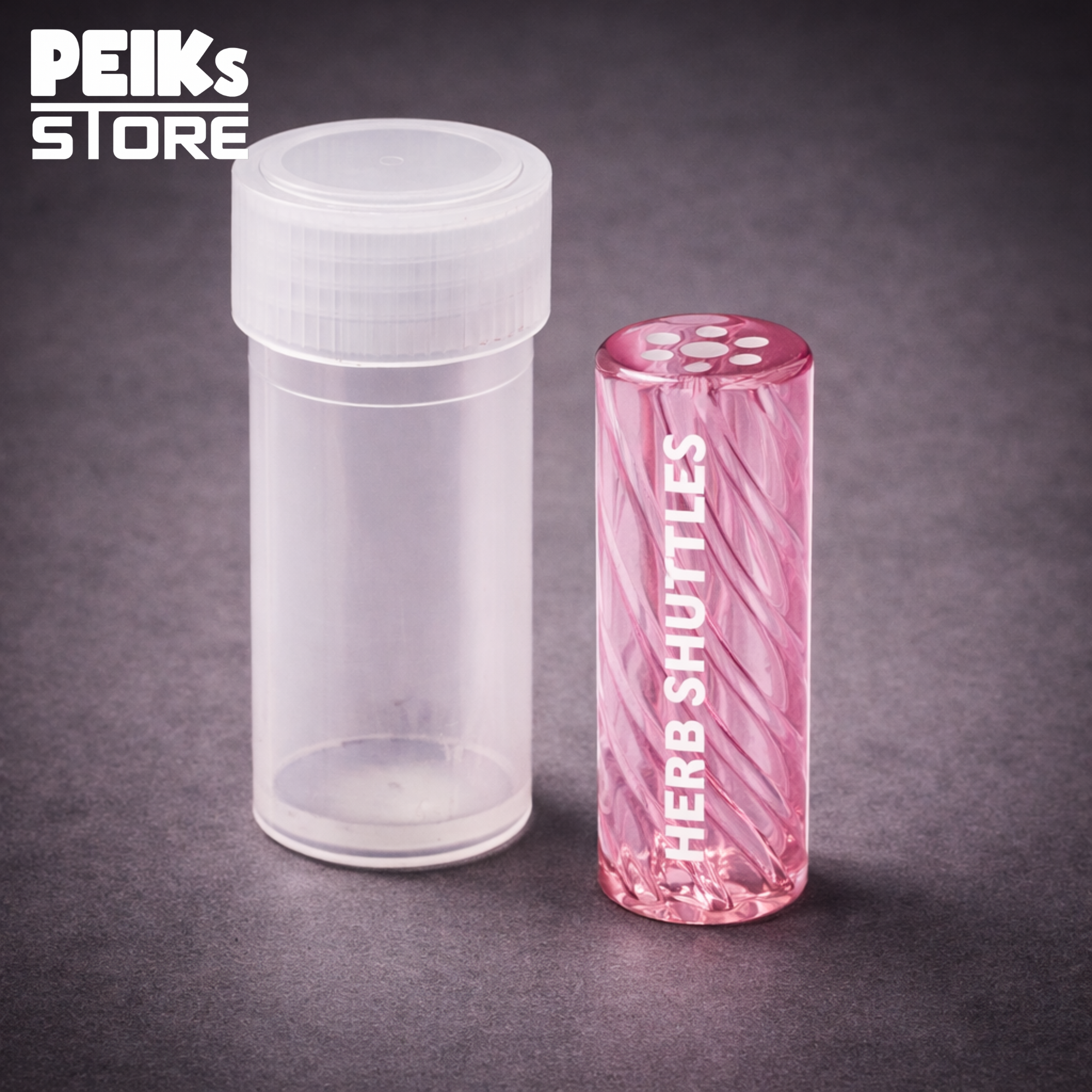 Herb Shuttles | Glas Spiral-Tip | 10mm | Pink