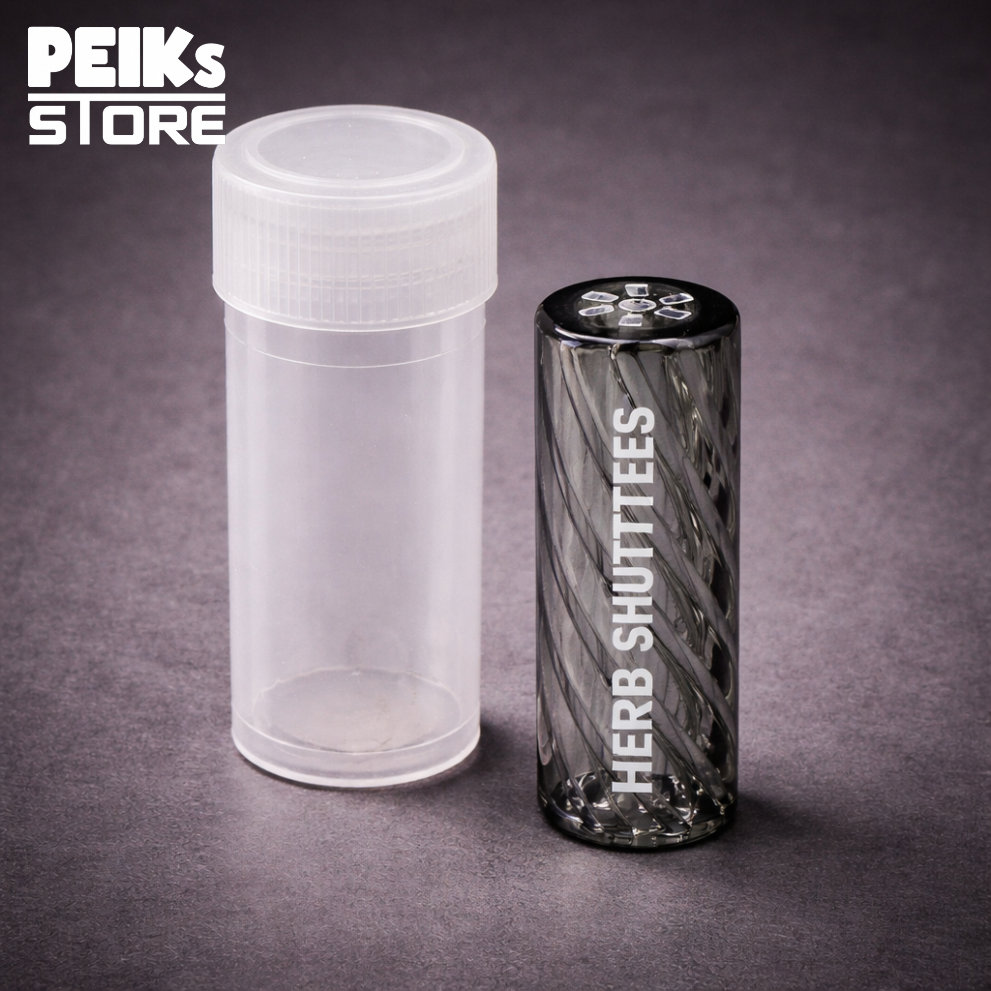 Herb Shuttles | Glas Spiral-Tip | 10mm | Schwarz