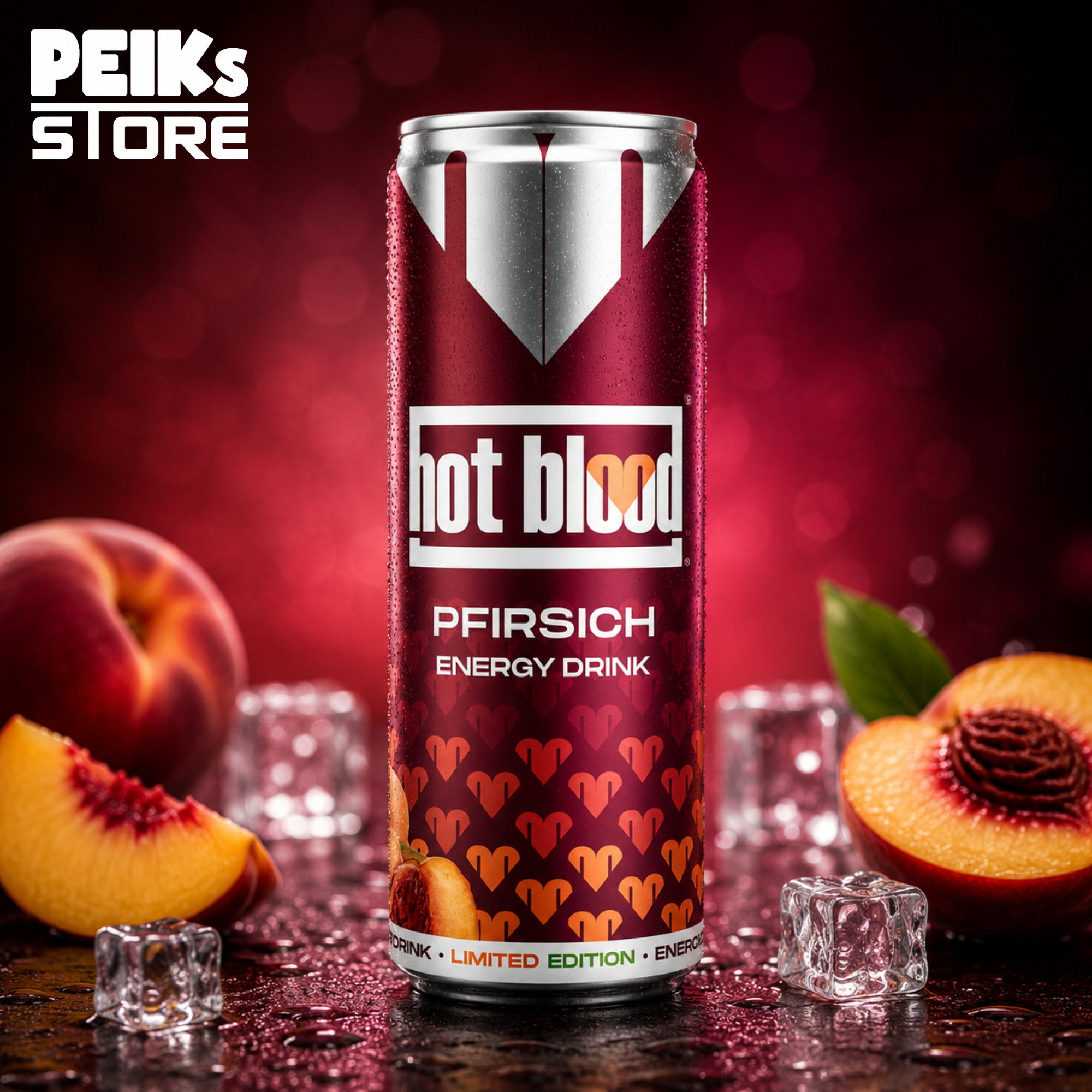 Hot Blood | Energy | Pfirsich | 0,33l