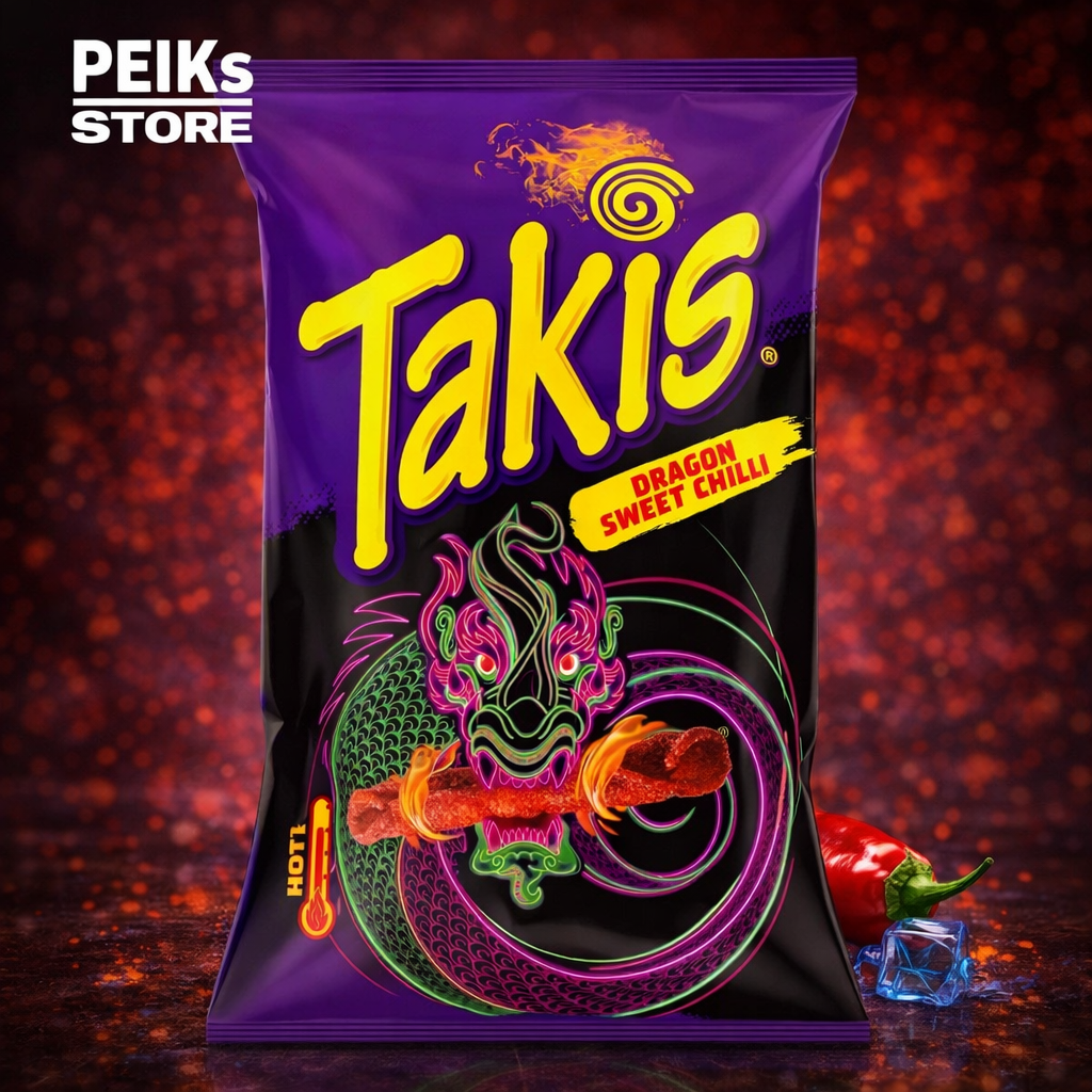 MHD: 08.06.2026 | Takis | Dragon Sweet Chilli | 100g