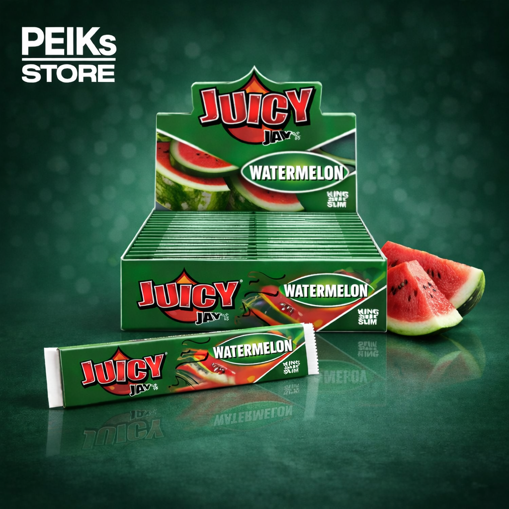 Juicy Jay's | King Size Slim Papers | Watermelon | 32 Blatt