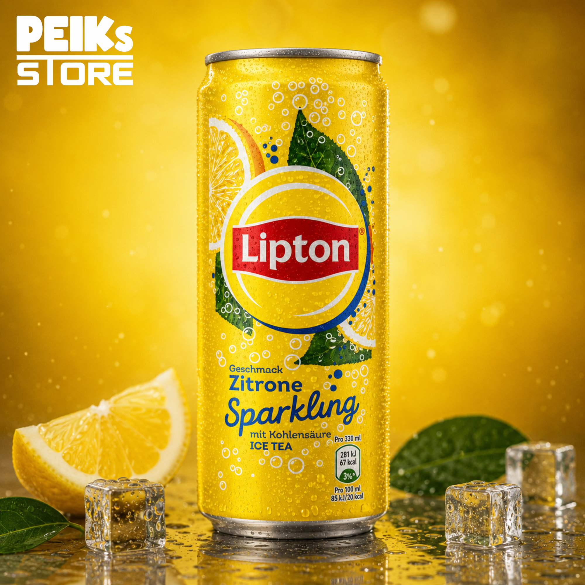 Lipton | Sparkling Lemon Ice Tea | 0,33l