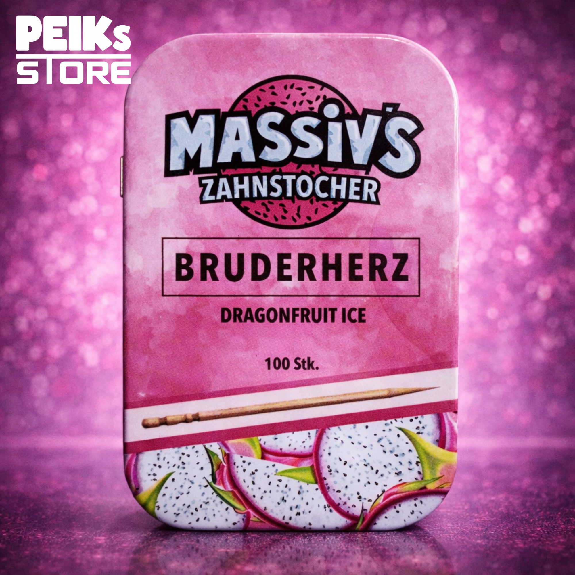 Wunderzahnstocher | Massiv Edition | Bruderherz | Drachenfrucht Ice | 75g