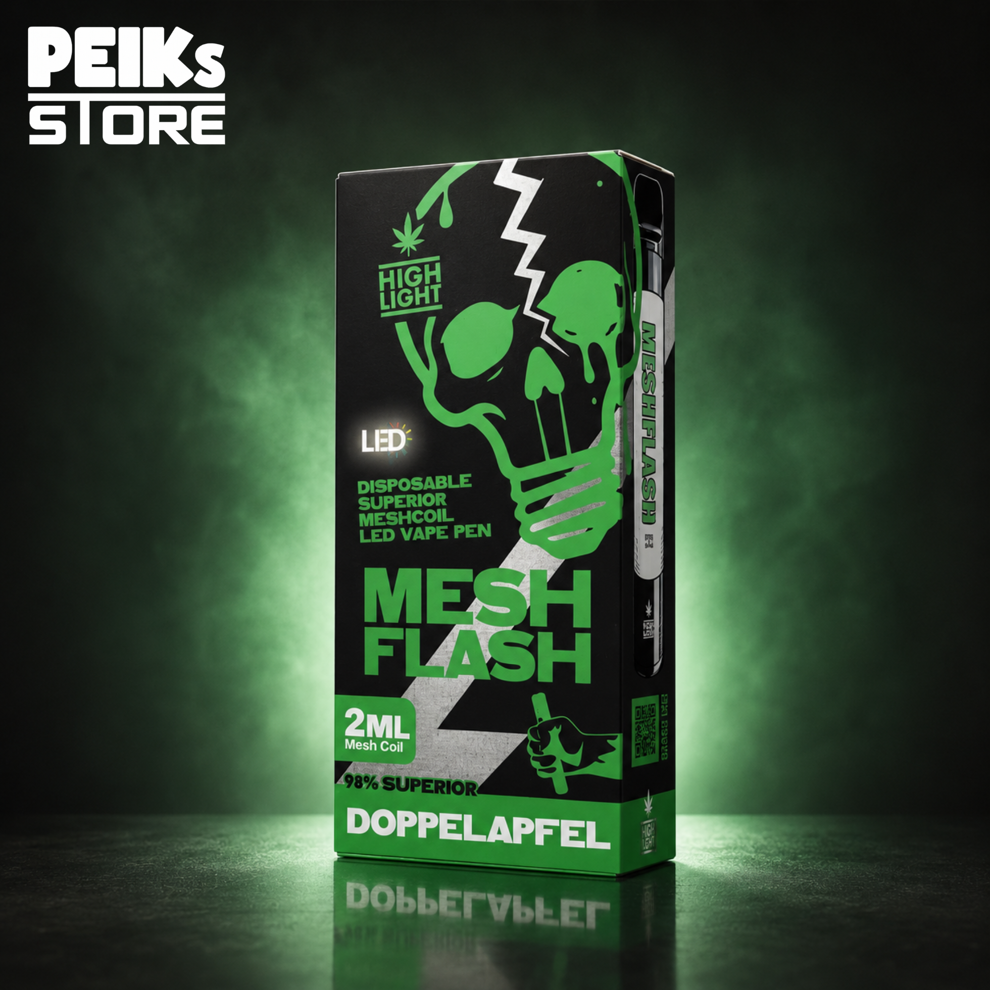 Meshflash | H2 Superior | Doppel Apfel | Einweg Vape | 2ml