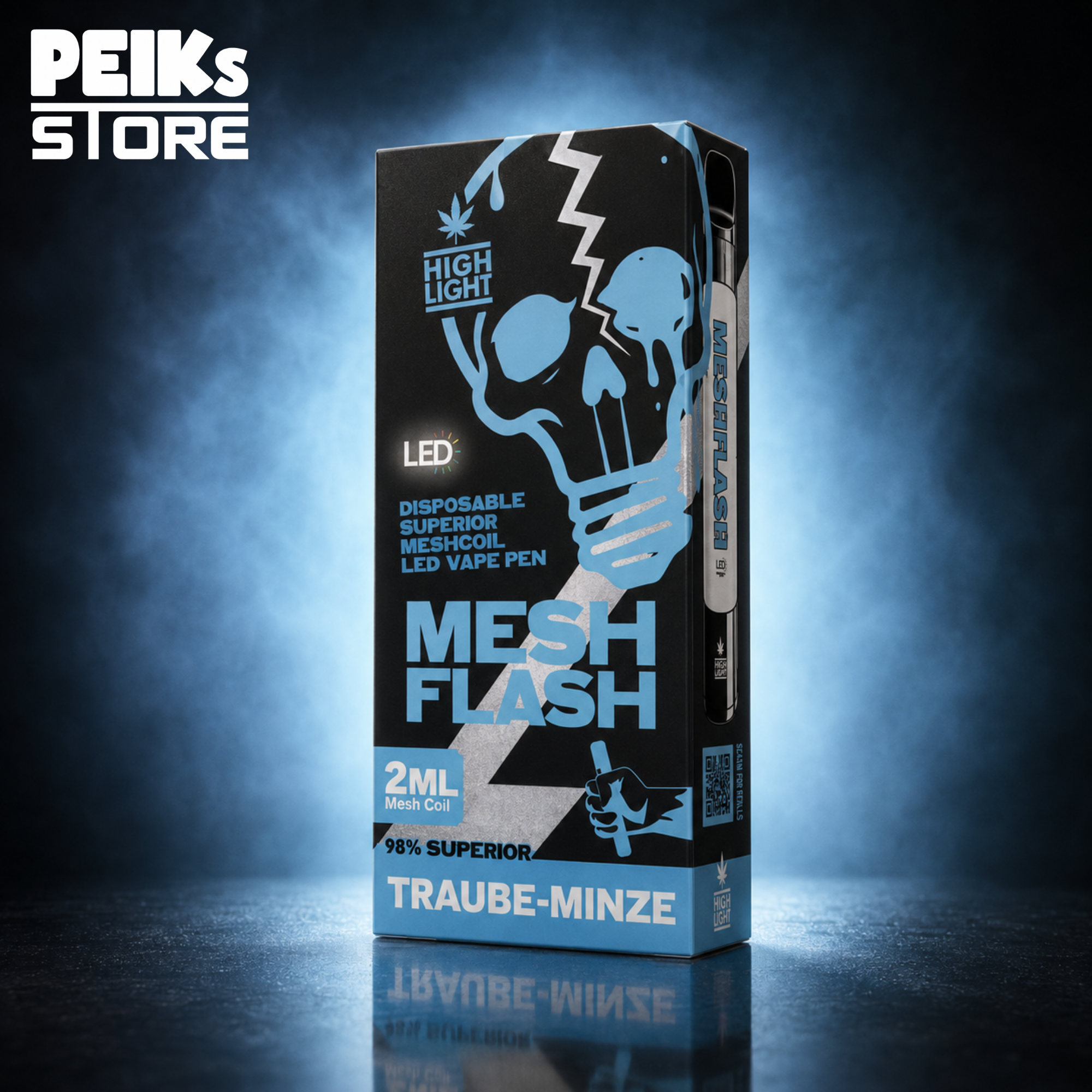 Meshflash | H2 Superior | Traube Minze | Einweg Vape | 2ml