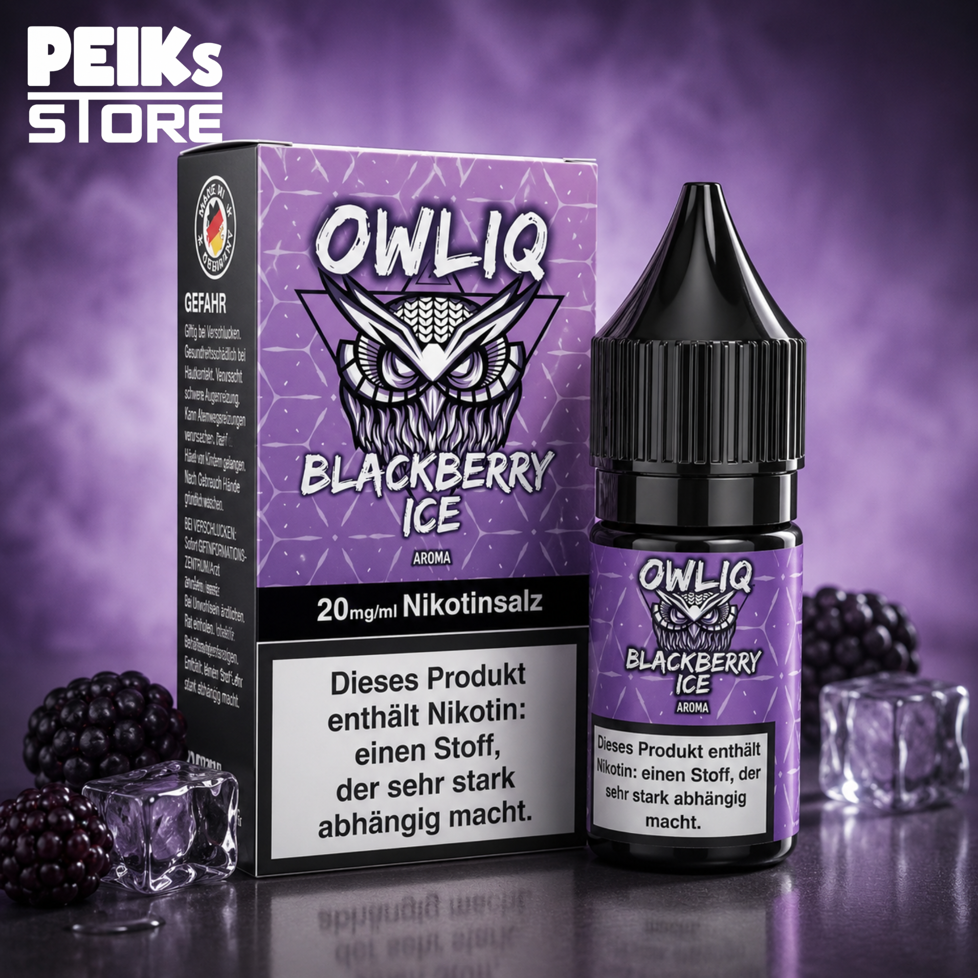 Owlliq | 10ml/20mg Nikotinsalz | verschiedene Sorten