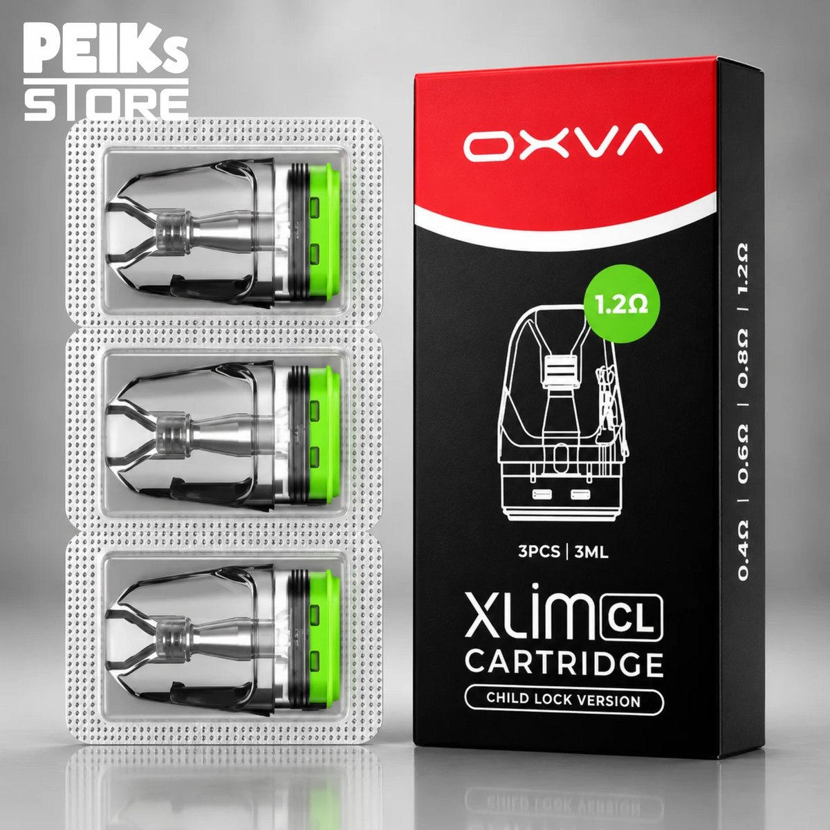 Oxva | 3x Oxva Xlim Top Fill CL Leerpods | verschiedene Stärken