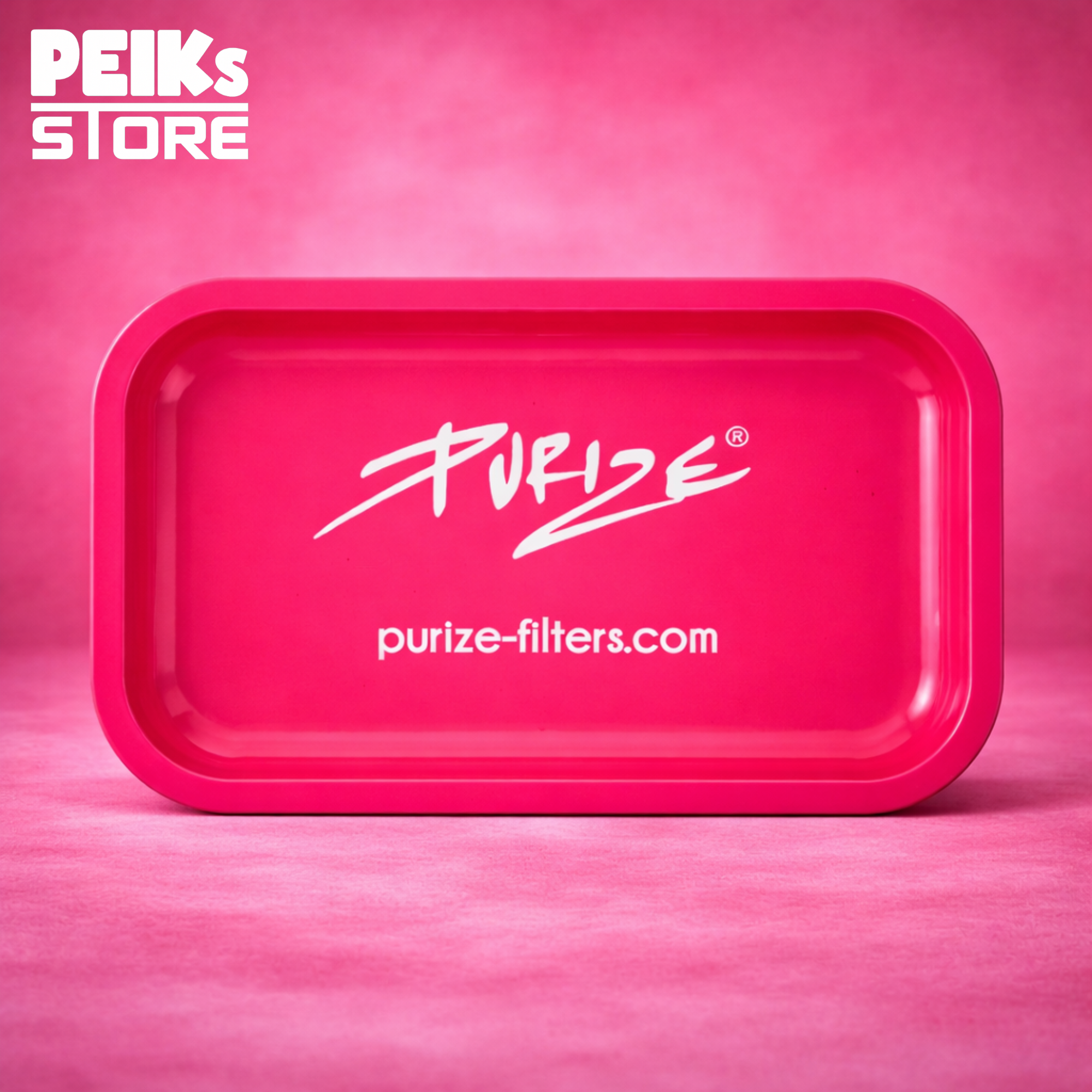 PURIZE | Metal Rolling Tray | Pink