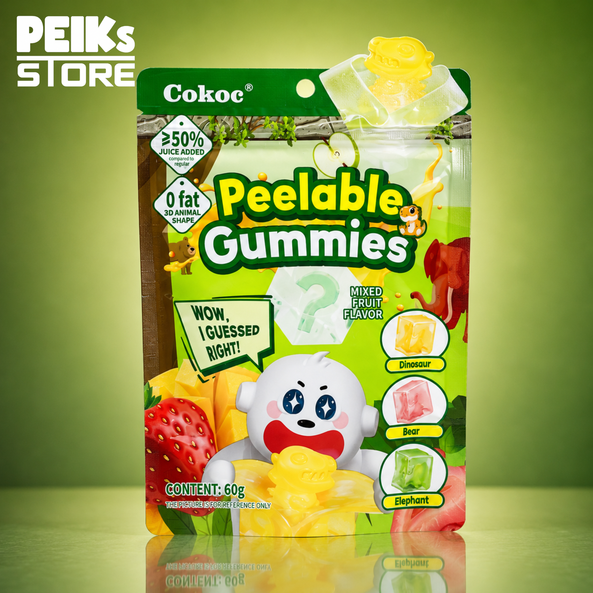 Peeling Candy | Mixed Fruit | 60g