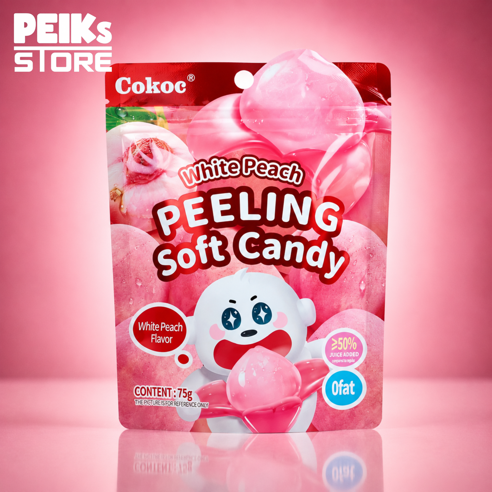 Peeling Candy | White Peach | 75g