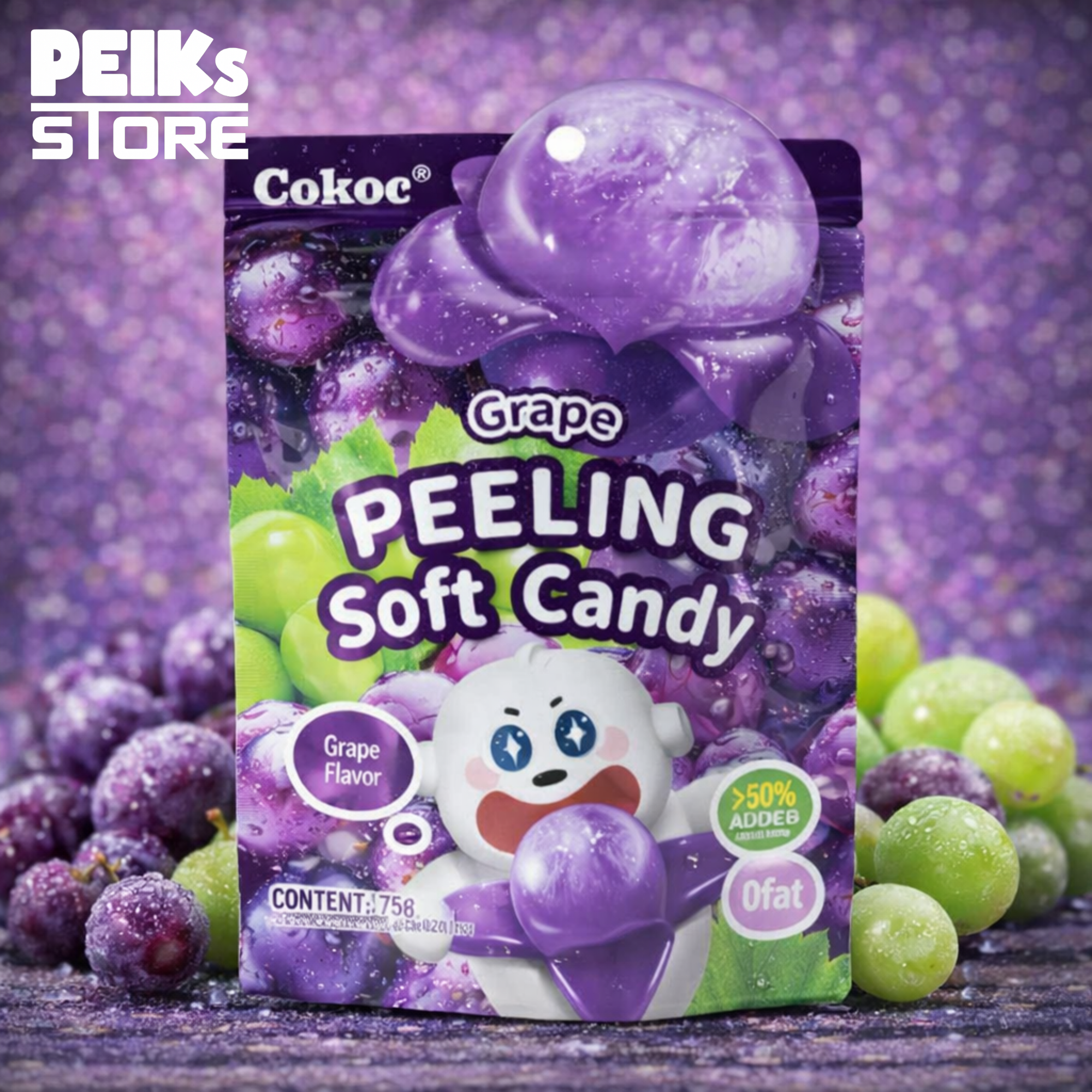 Peeling Candy | Grape | 75g