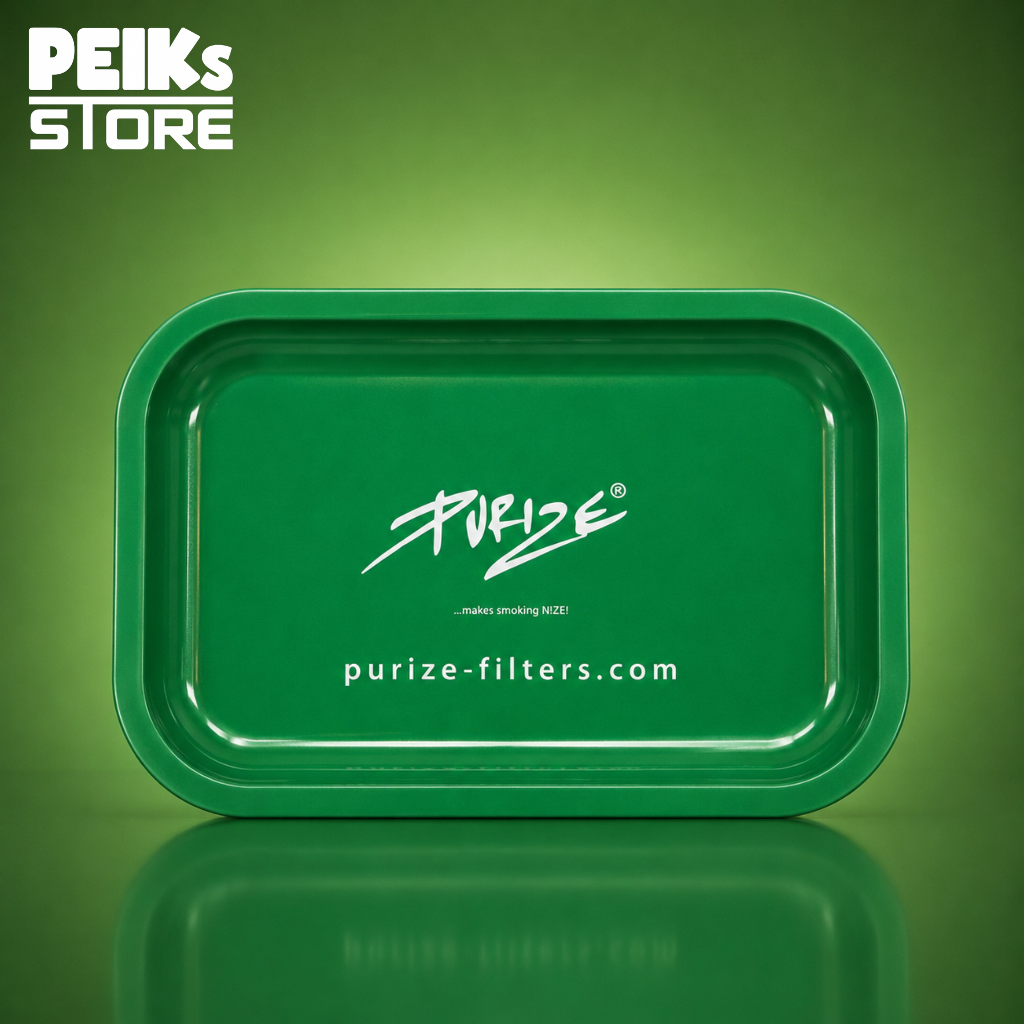 Purize | Metal Rolling Tray | Grün