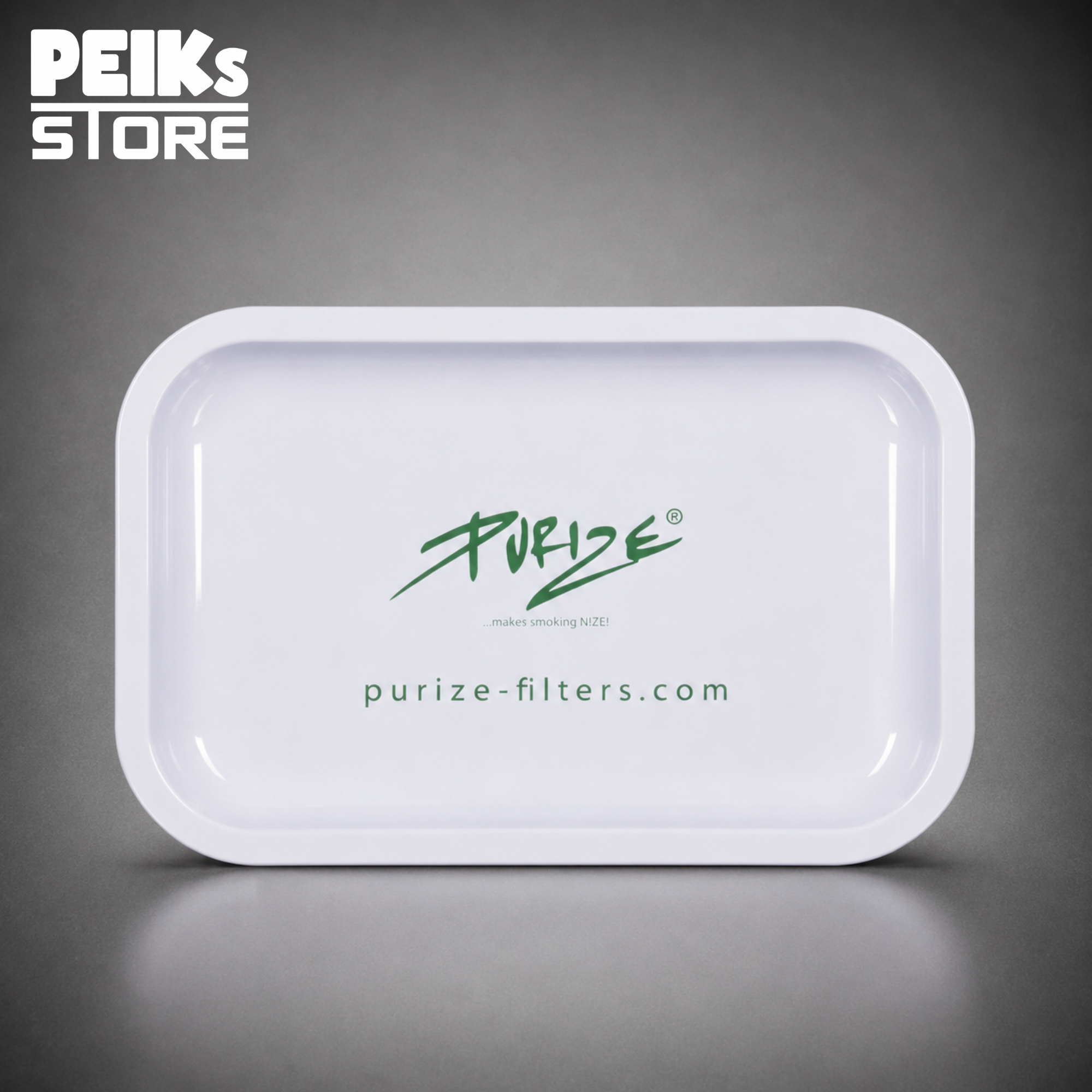 Purize | Metal Rolling Tray | Weiß