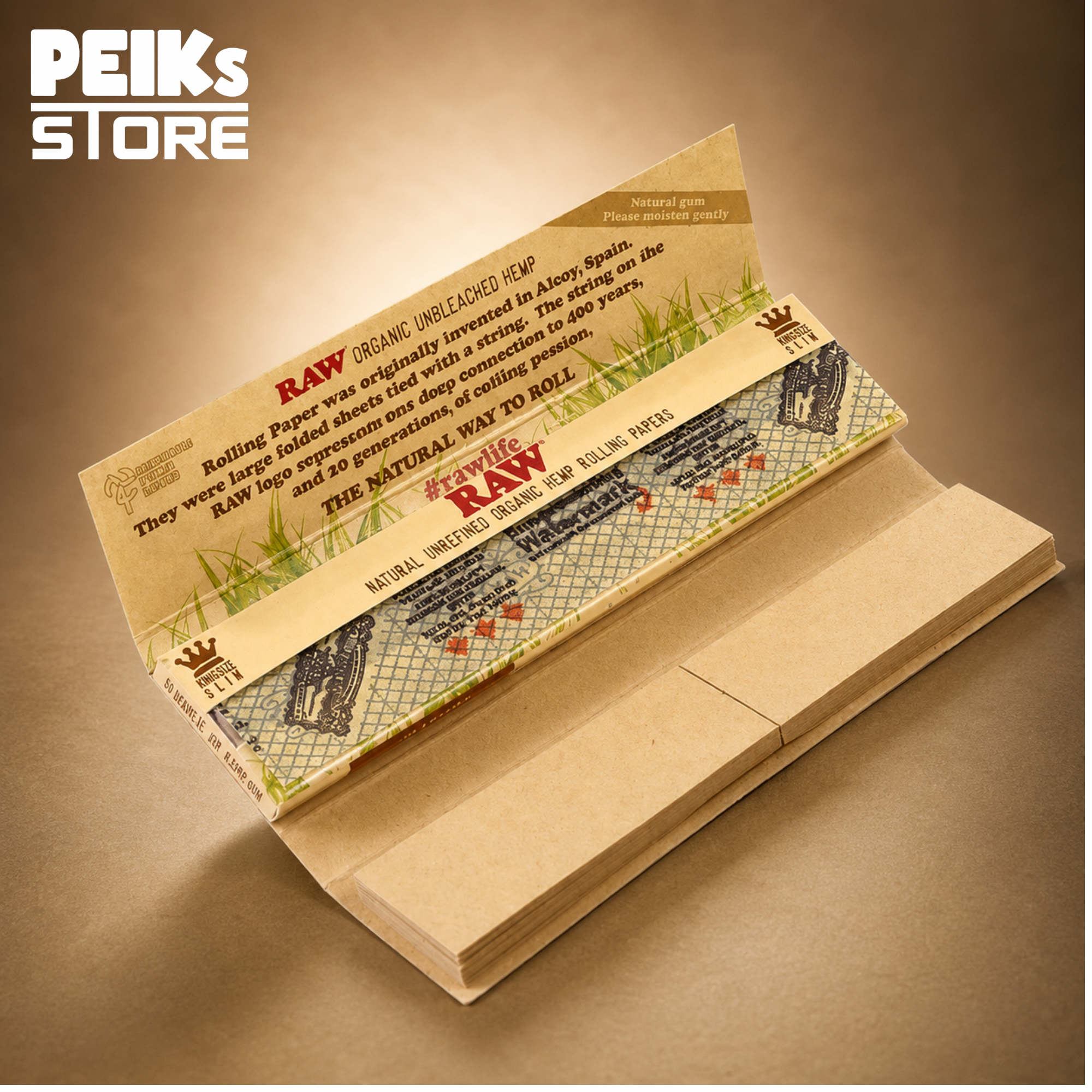 RAW | Connoisseur King Size Slim Papers | 32 Stück