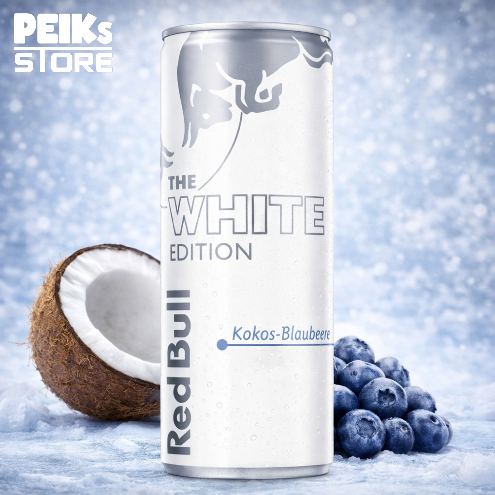 Red Bull | The White Edition | Kokos-Blaubeere | 0,25l