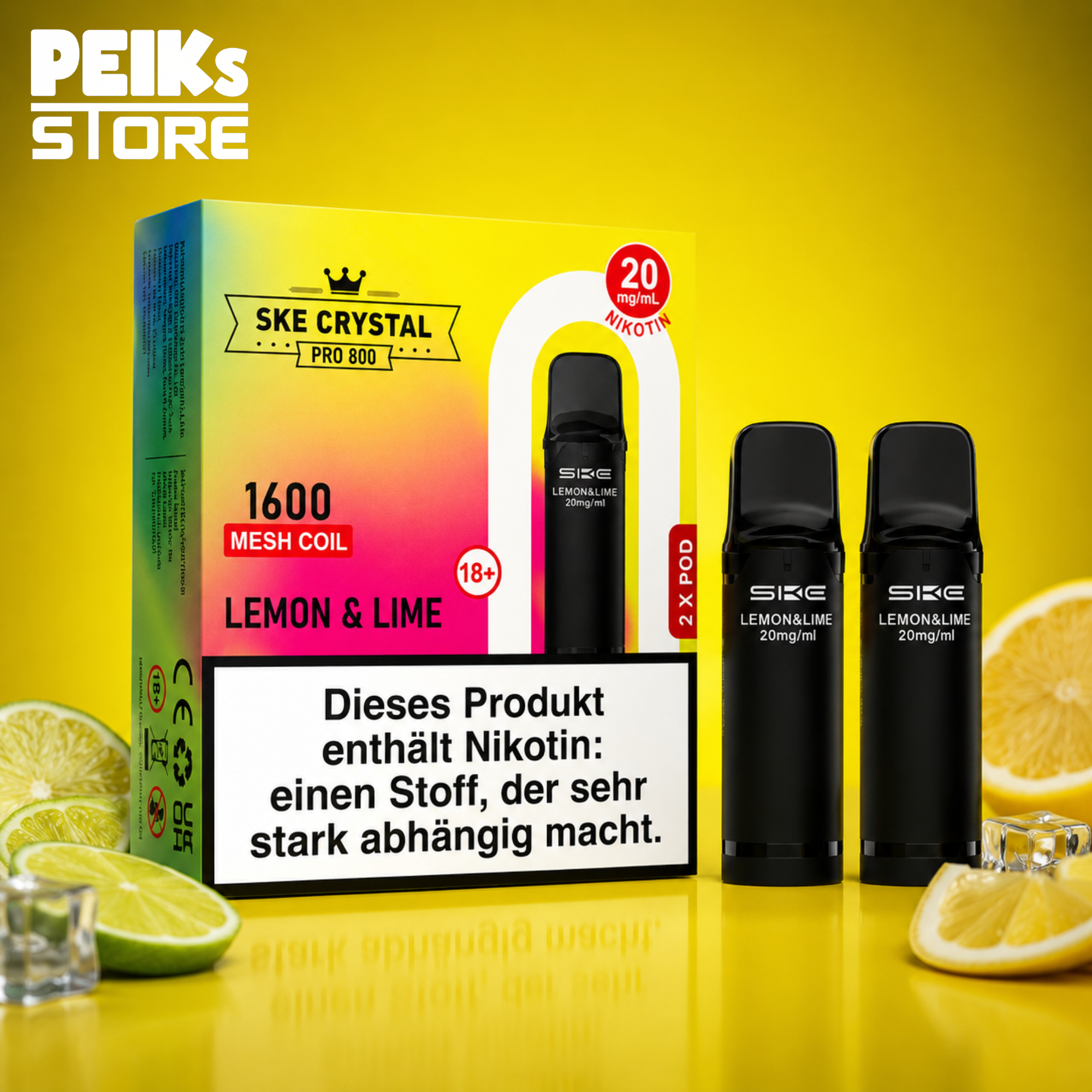 SKE Crystal | Pods Pro | Elfa kompatibel | verschiedene Sorten