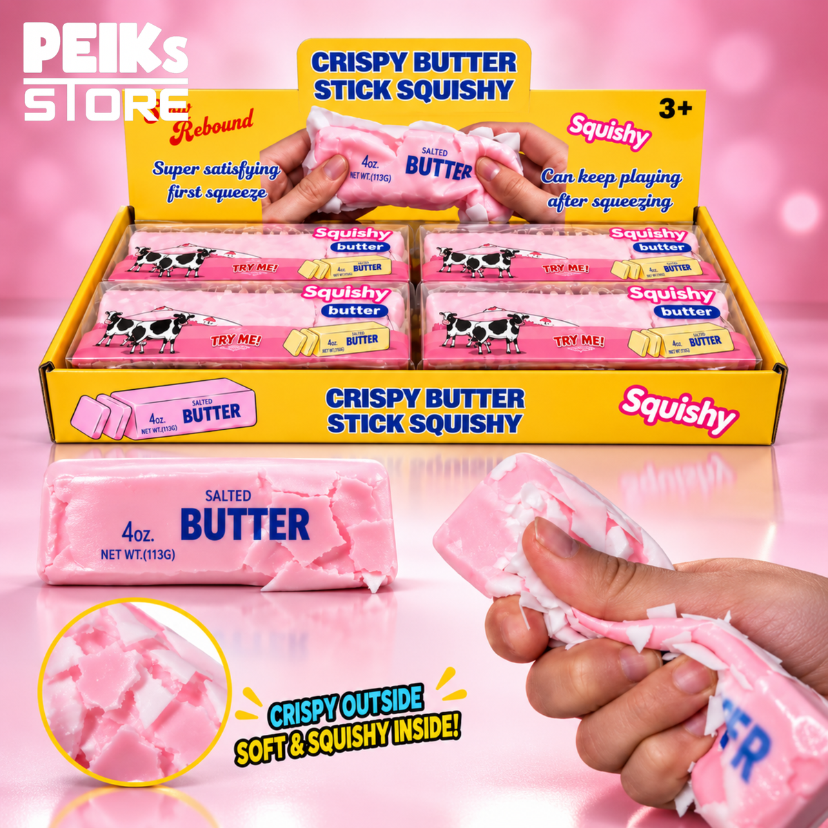 Spielzeug | Crispy Wax | Squishy Butter | Strawberry