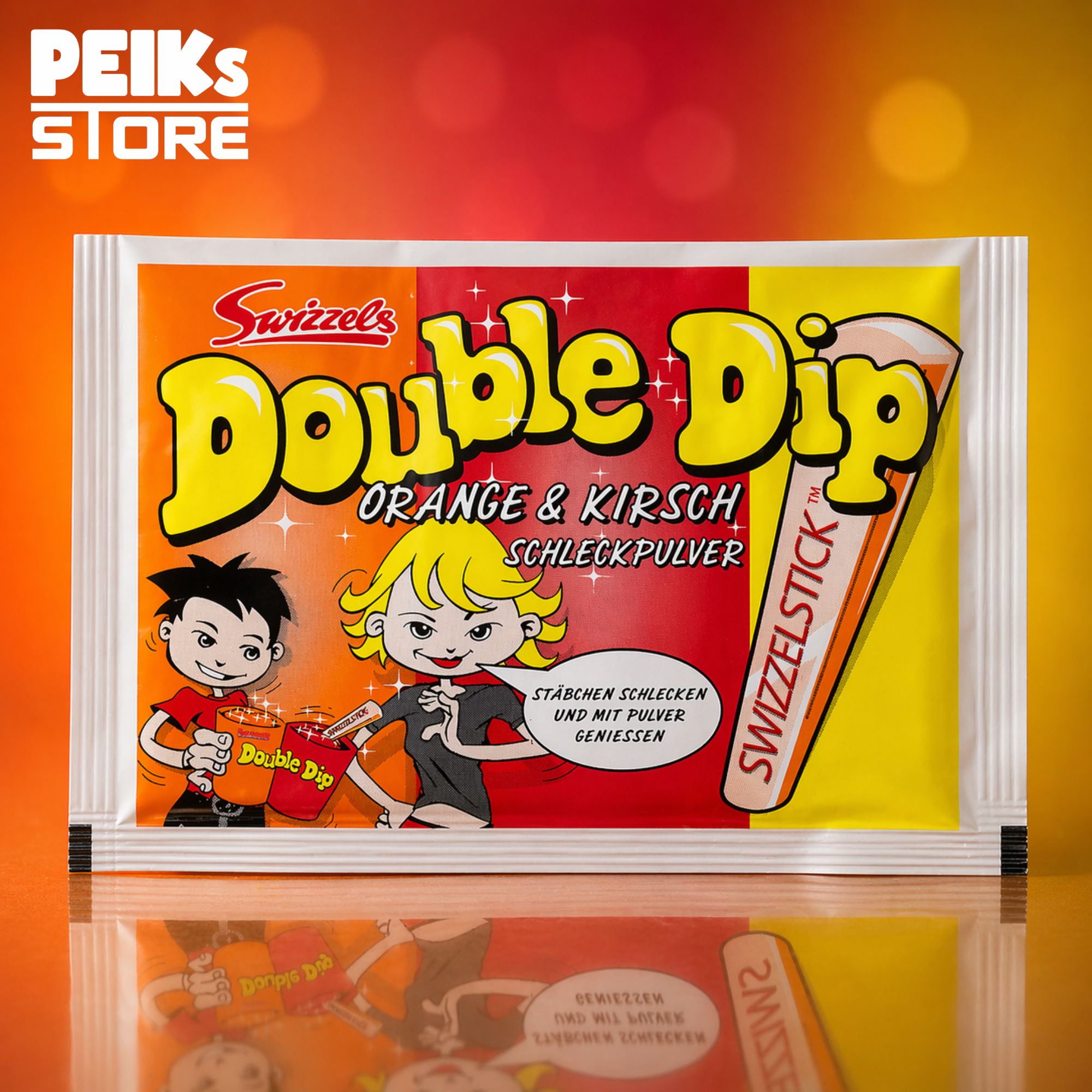 Swizzels | Double Dip | Orange & Cherry | 18g