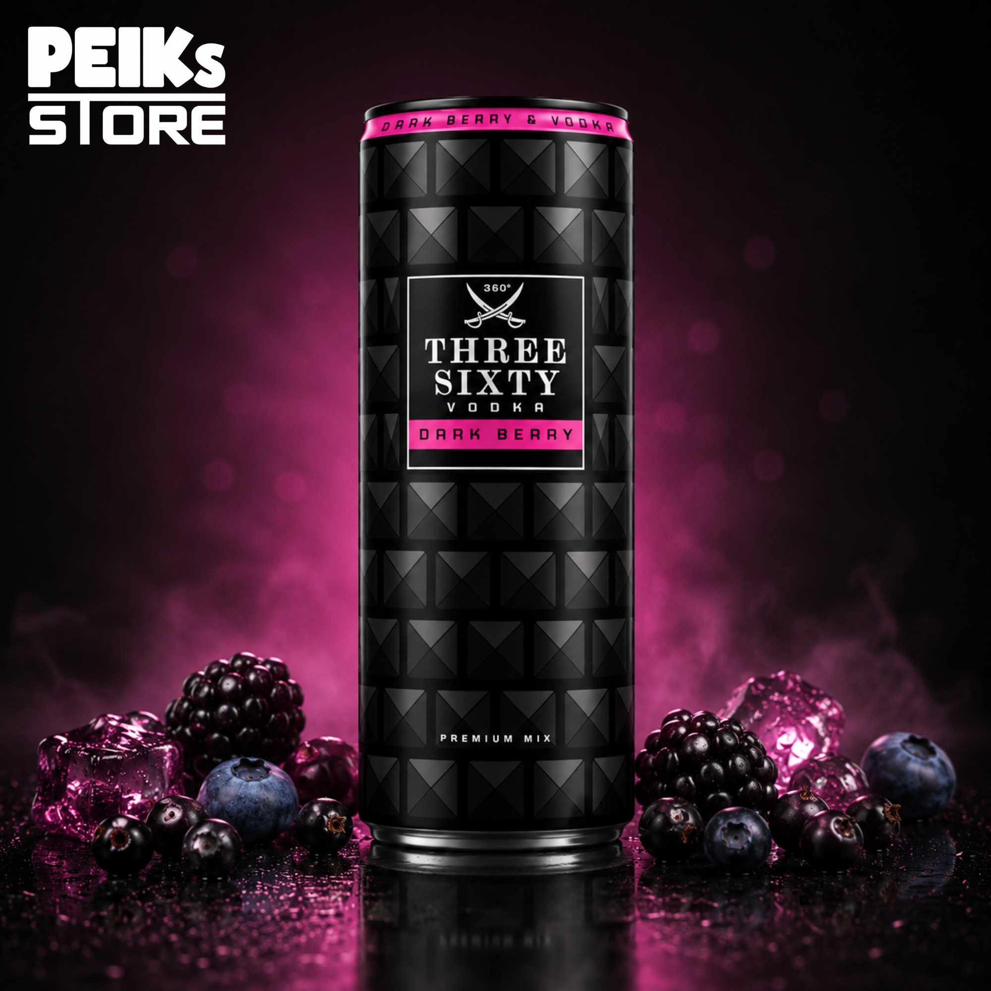 Three Sixty | Vodka Dark Berris | 0,33l