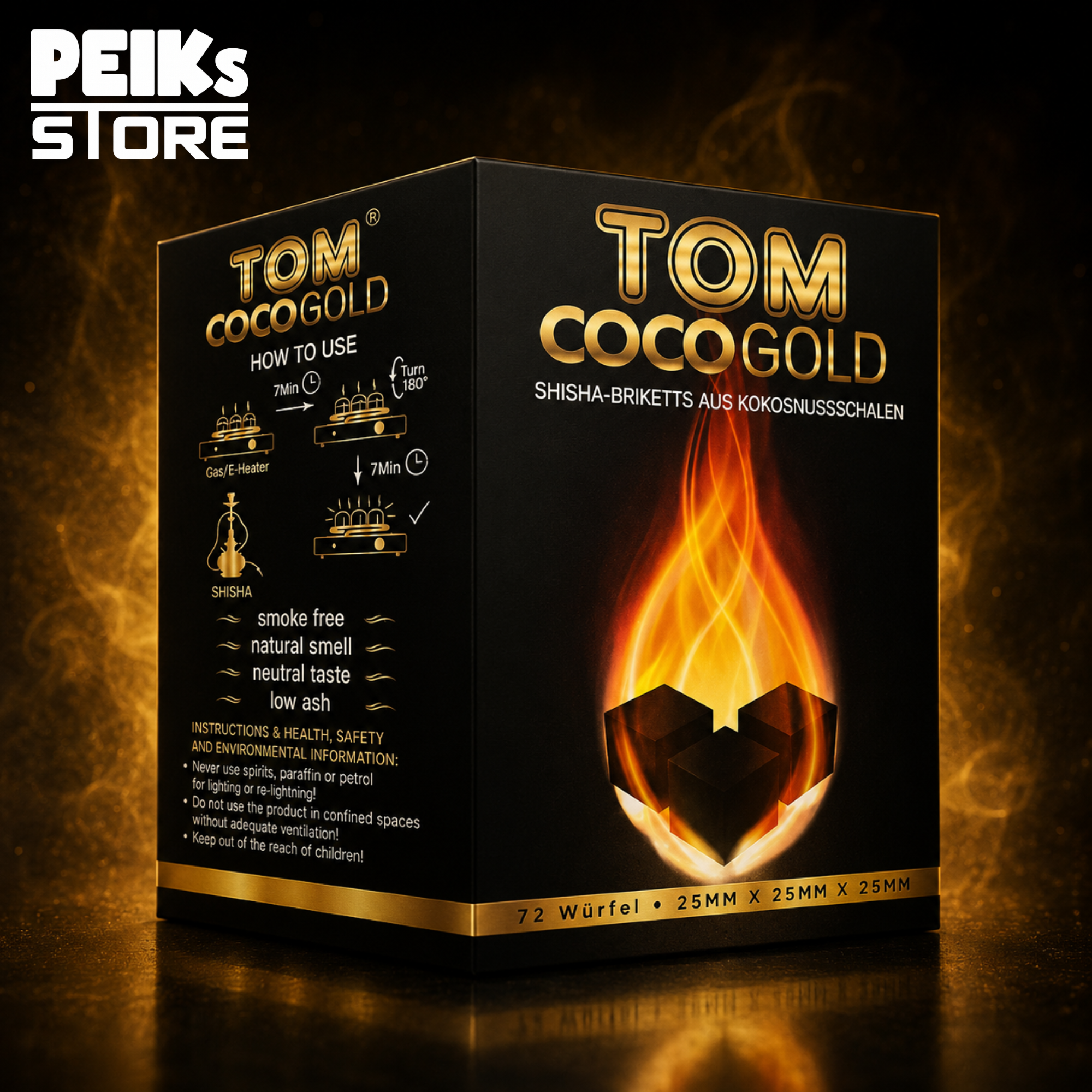 Tom Cococha | Shisha Kohle 25x25x25 | 1kg