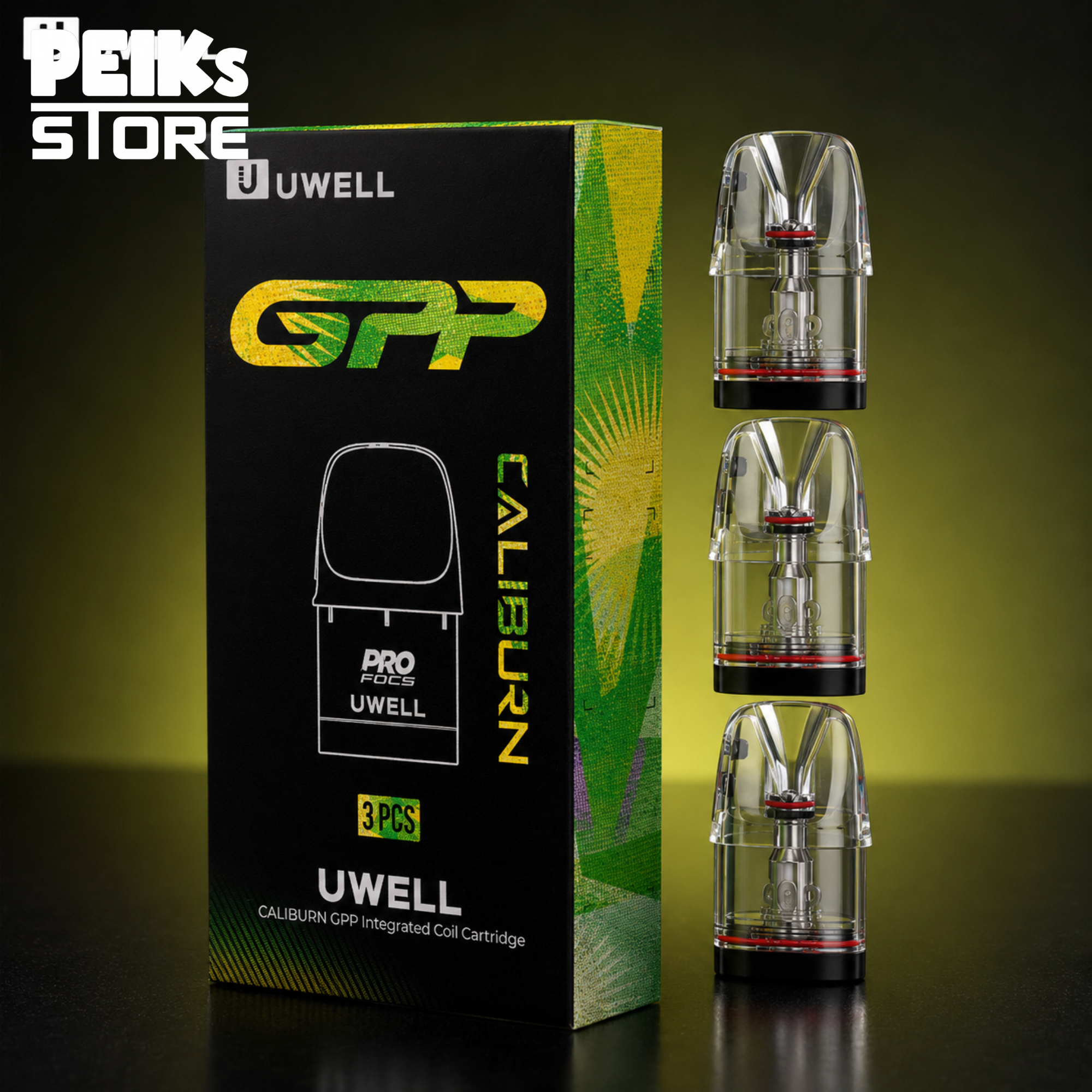 Uwell Caliburn | 3x G4 GPP V2 Leerpods | verschiedene Stärken