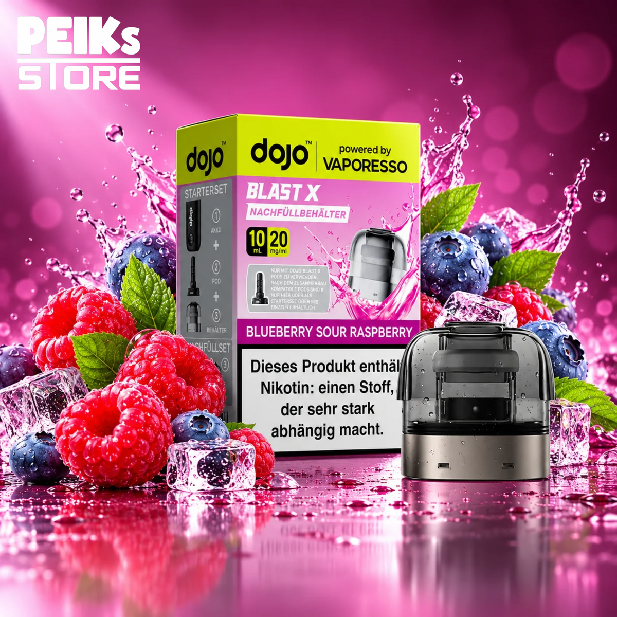 Vaporesso | Dojo Blast X | Pods | verschiedene Sorten