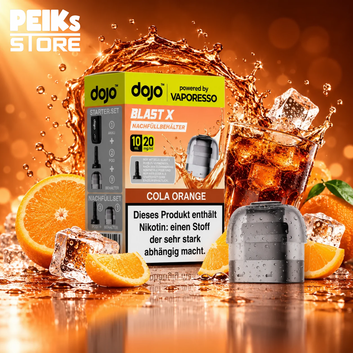 Vaporesso | Dojo Blast X | Pods | verschiedene Sorten
