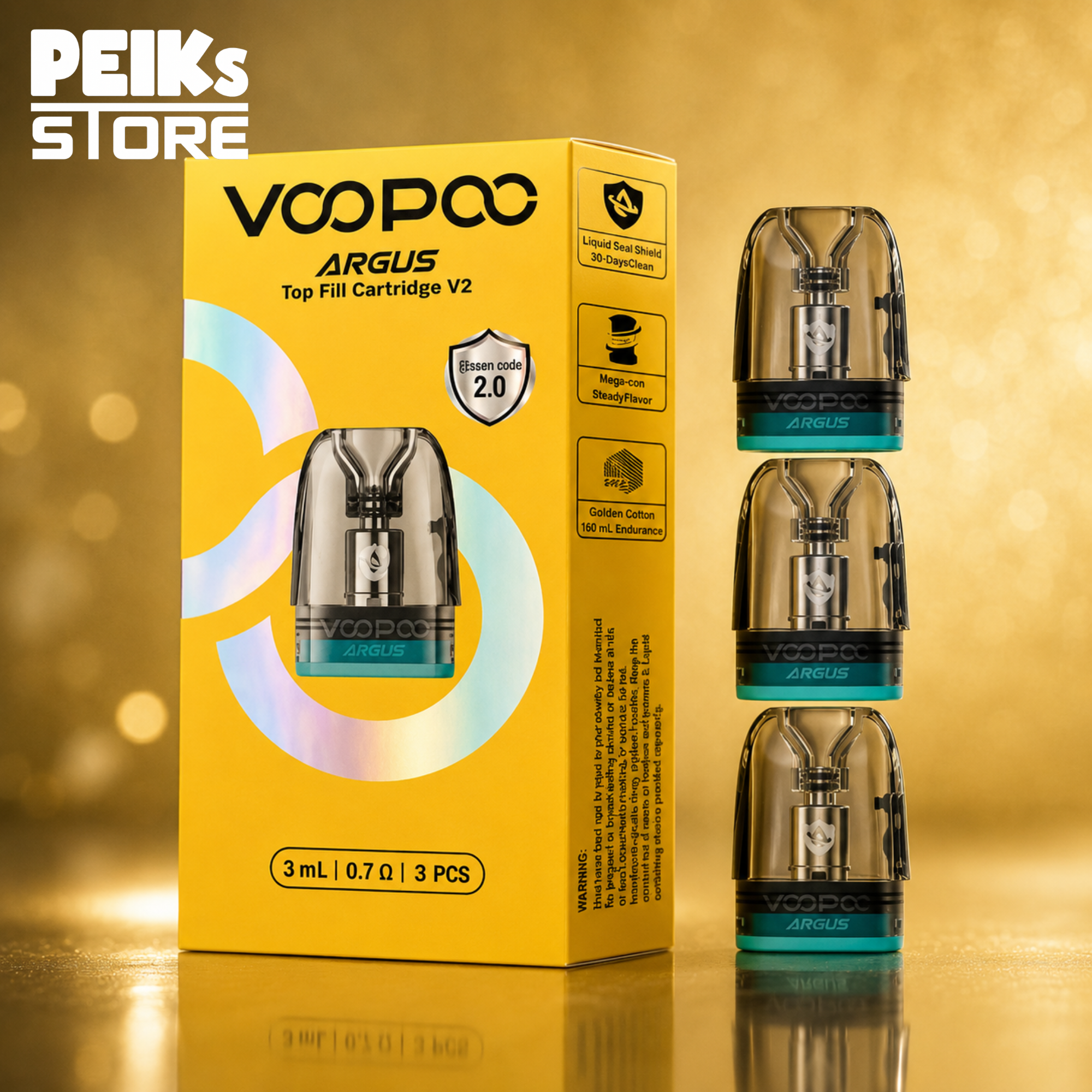 Voopoo | 3x Argus Leerköpfe V2 | verschiedene Stärken
