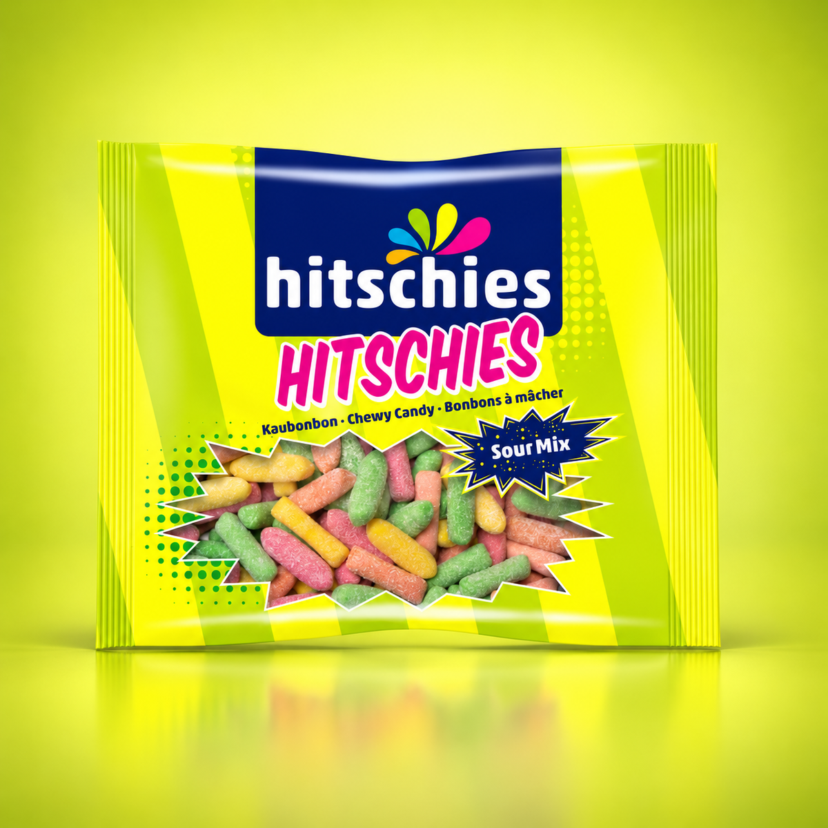 Hitschies Sour Mix – saure Kaubonbons im Beutel, 140 g